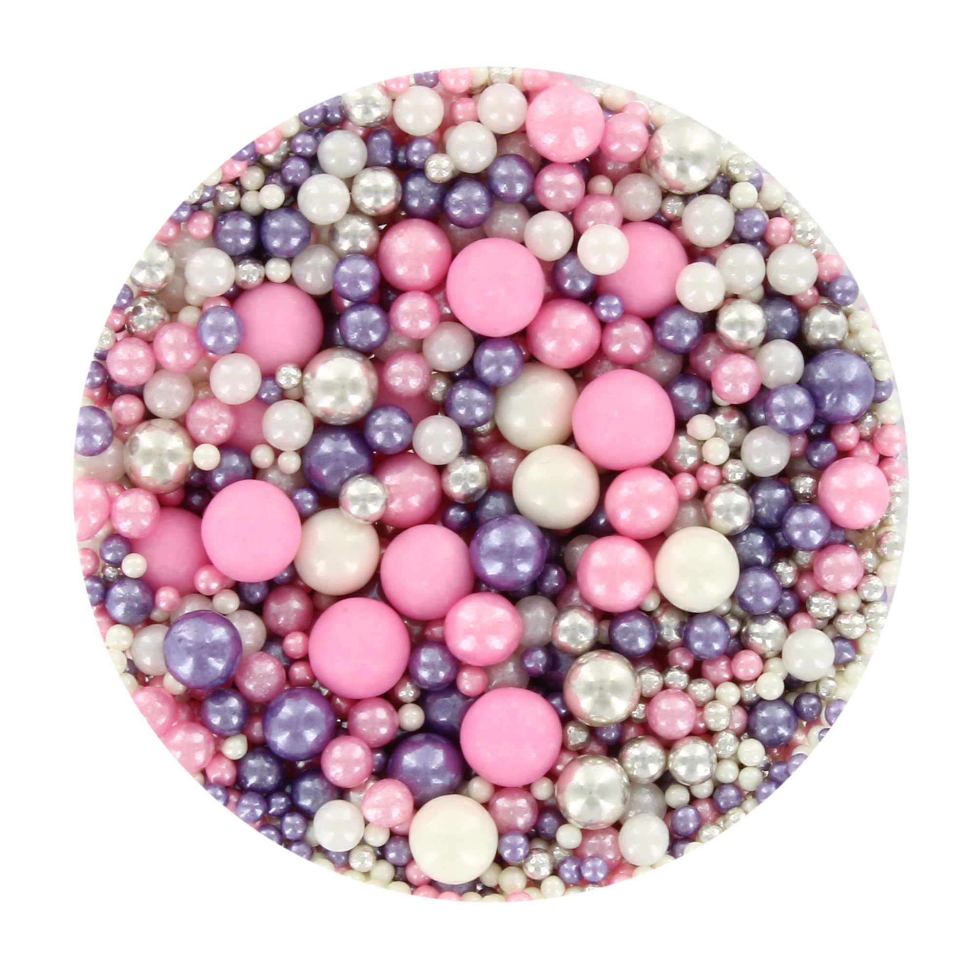 Baked with Love - Blossom Pearl Sprinkles Edible Cake Decorations | 100g | Pink, Purple, Silver 5