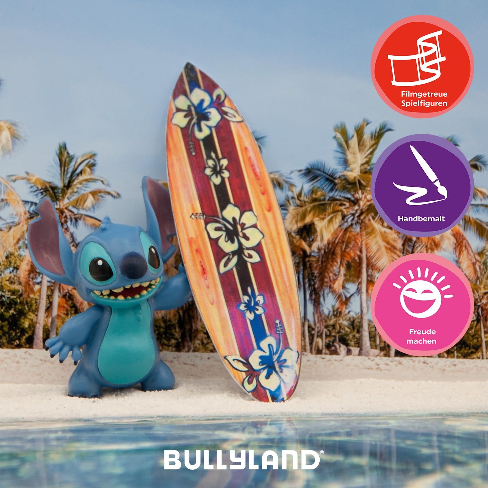 Bullyland Stitch Toy Figure - Approx. 6 cm, Detailed, Hand-Painted | Unisex Children