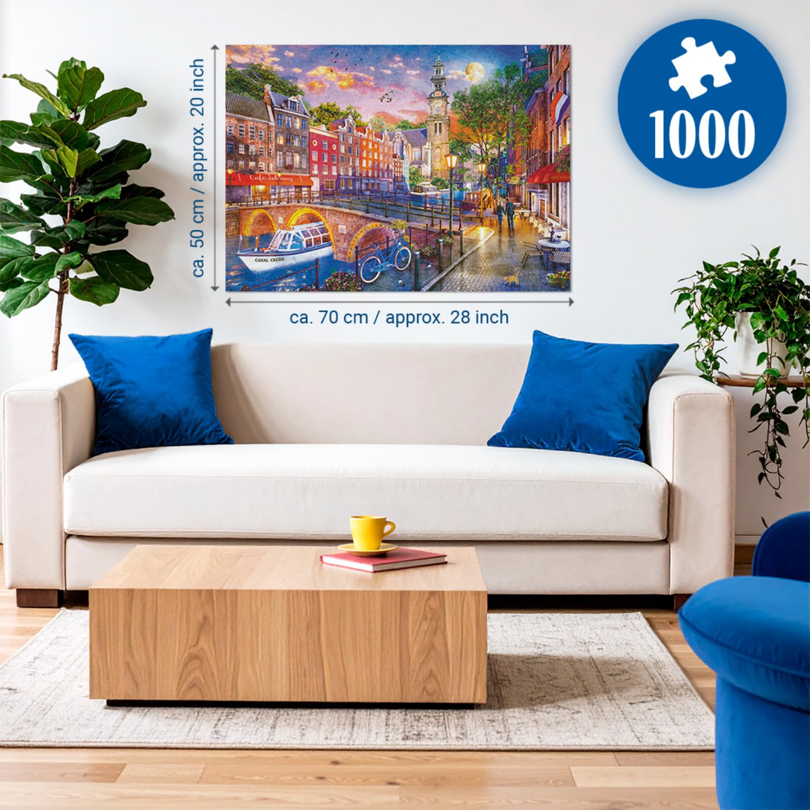 Ravensburger Historic Amsterdam Jigsaw Puzzle - 1000 Pieces | Adult Puzzle | FSC Certified