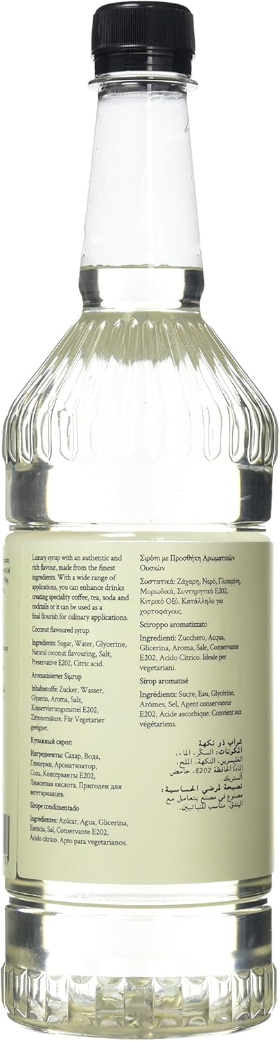 Simply Coconut Syrup 1 Litre - Natural Flavouring for Beverages and Recipes 4