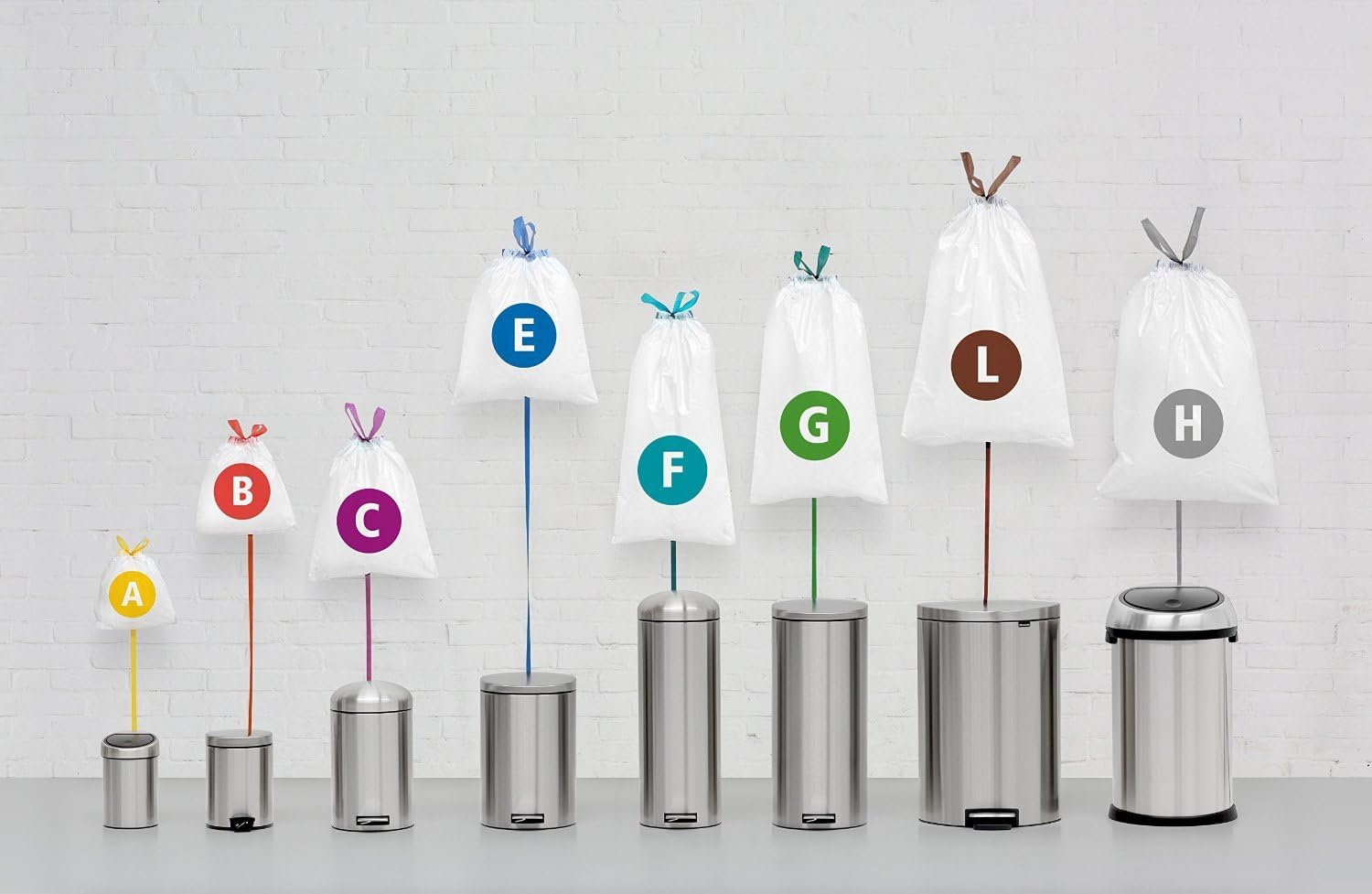 Brabantia - Kompostierbare Müllbeutel Größe C, 10-12L, 10 Beutel, Grün 6