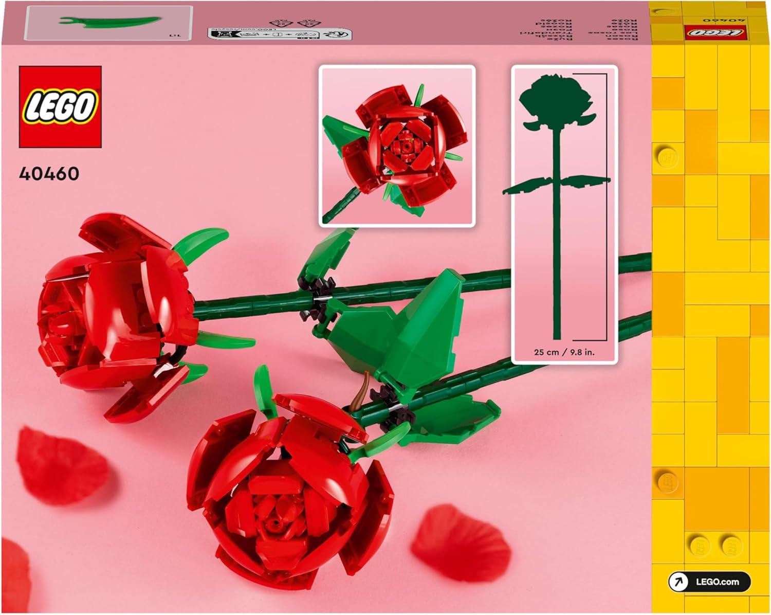 LEGO - Creator Roses 40460 Baubares Blumenstrauß-Set für die Heimdekoration 9