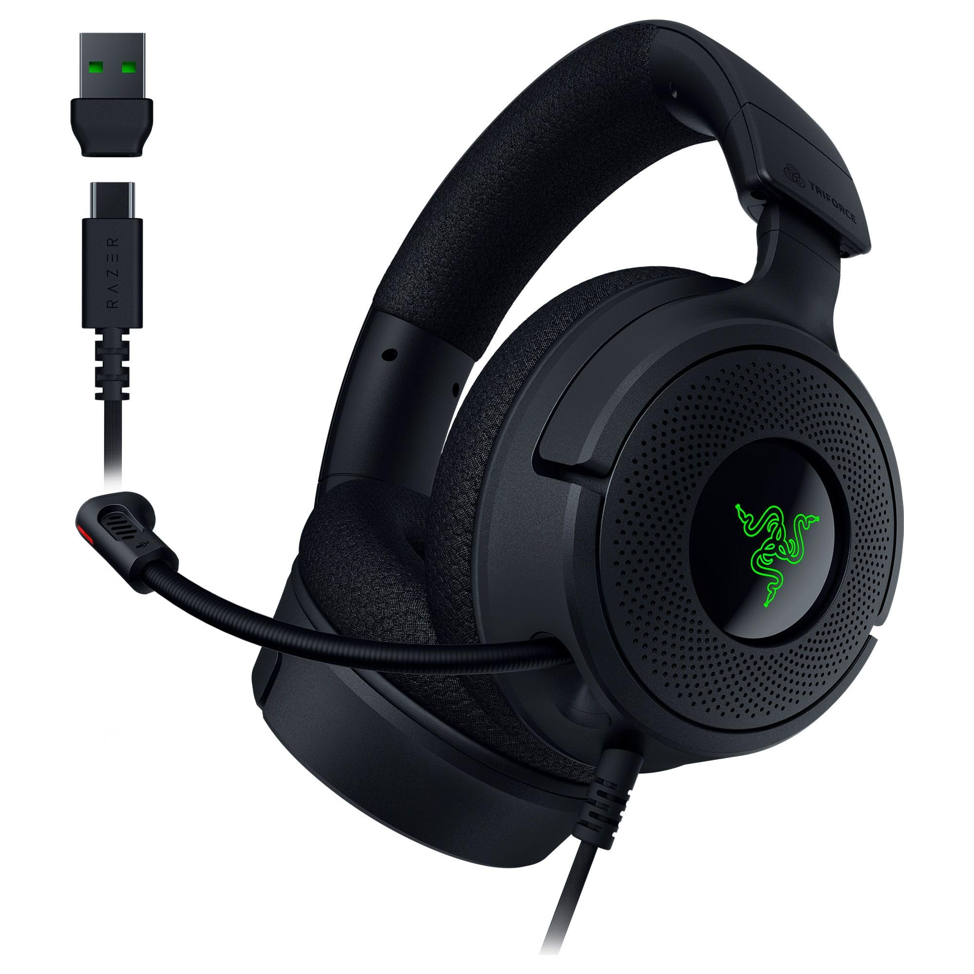 Razer Kraken V4 X Wired PC Gaming Headset - 7.1 Surround Sound | HyperClear Mic | Chroma RGB