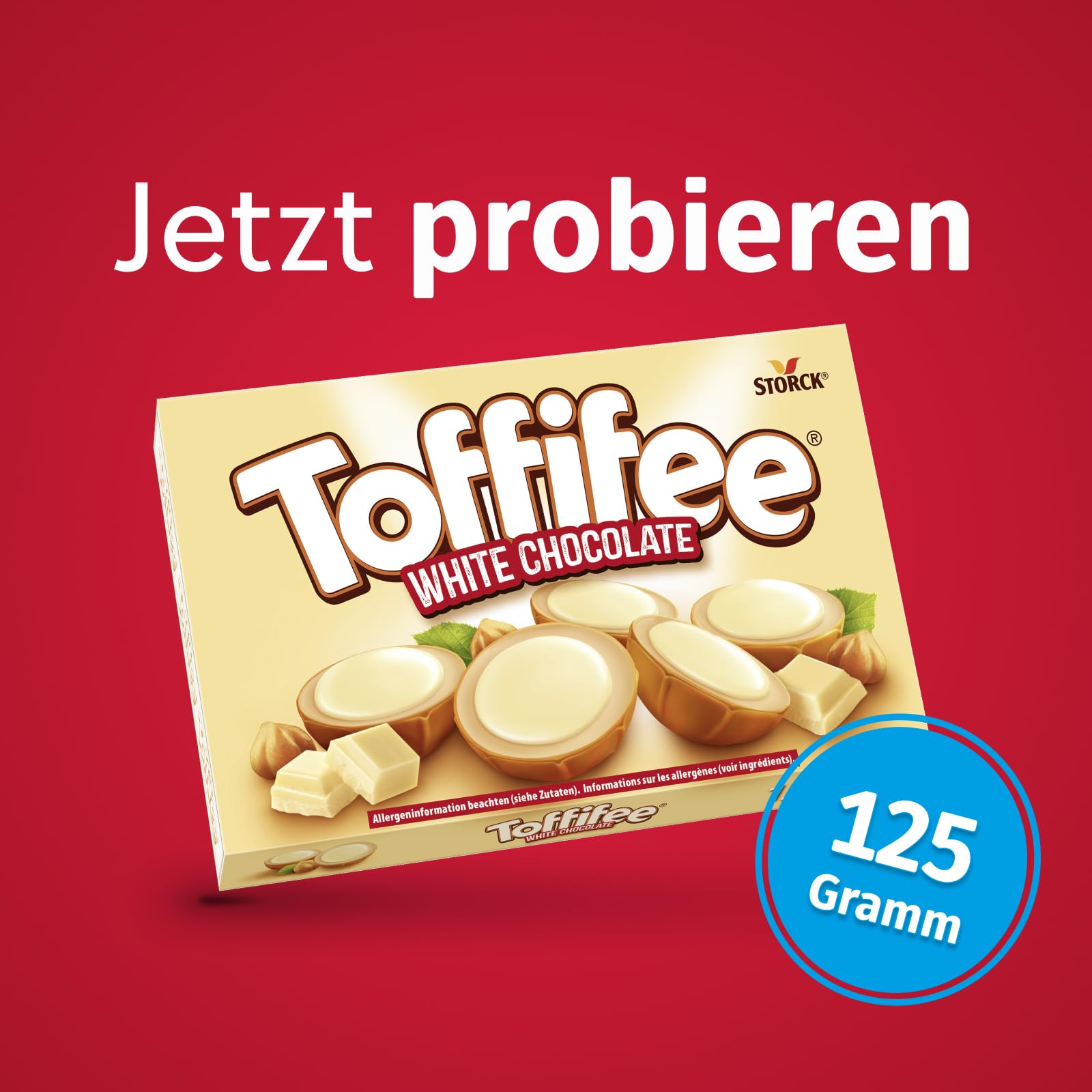 Toffifee White Chocolate Chewy Caramel Cups with Hazelnut & Smooth White Chocolate - 15 Pieces 7