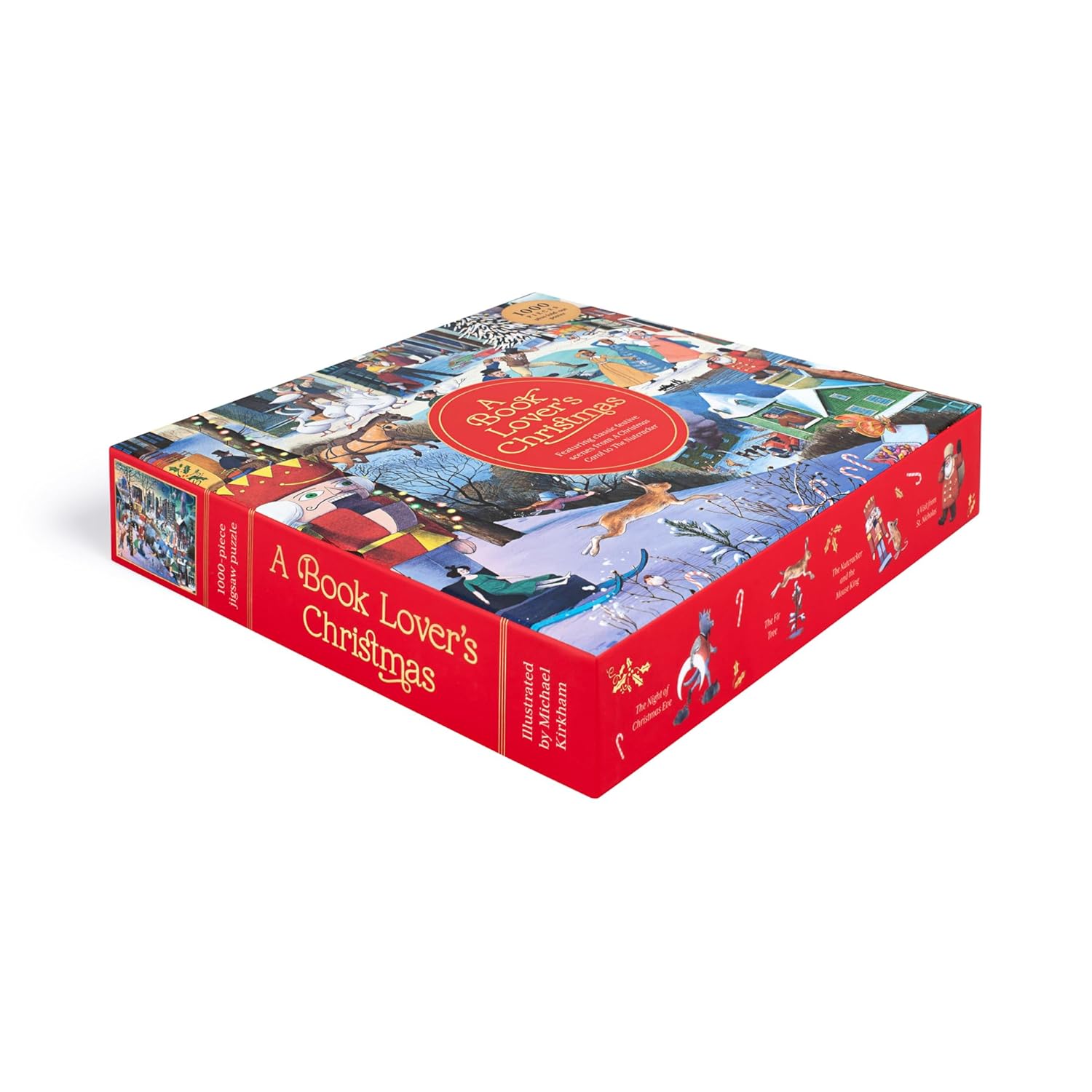 A Book Lover's Christmas 1000 Piece Puzzle - Literary Holiday Jigsaw