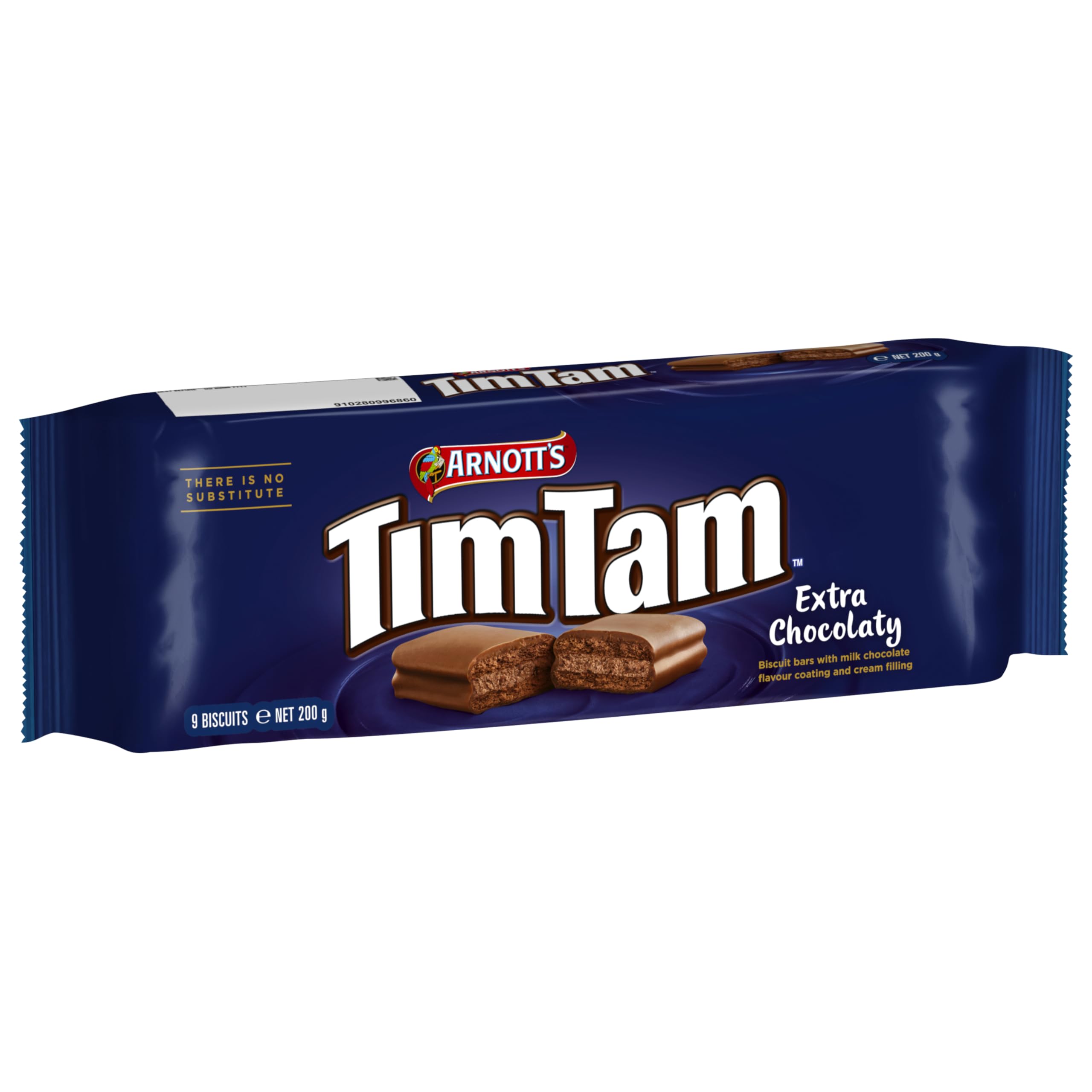 Tim Tam Extra Chocolatey Milk Chocolate Flavour Biscuits - 9 Bars, 200g Pack