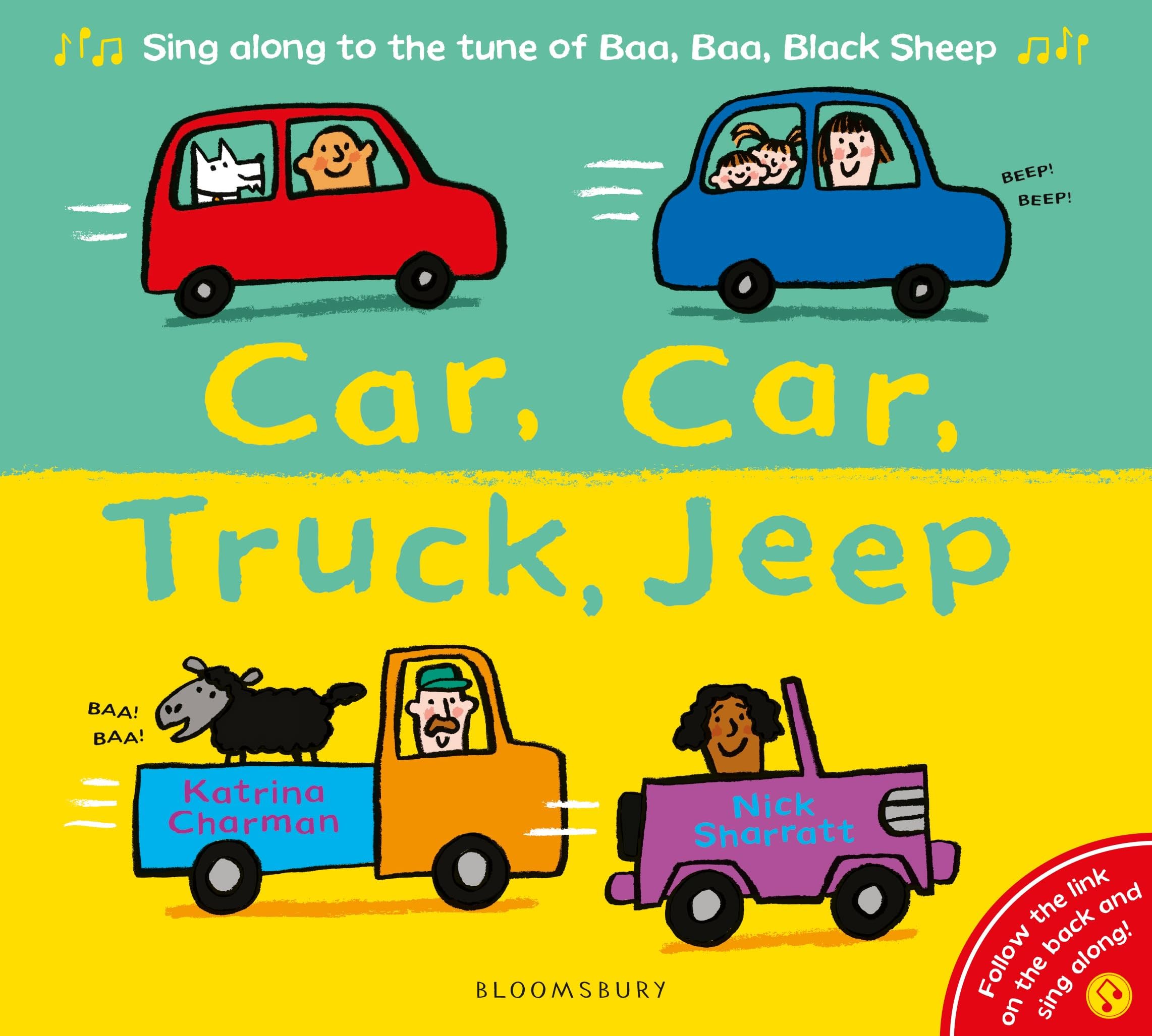 Bloomsbury Car, Car, Truck, Jeep - New Nursery Rhymes Board Book | Ages 1-3 1
