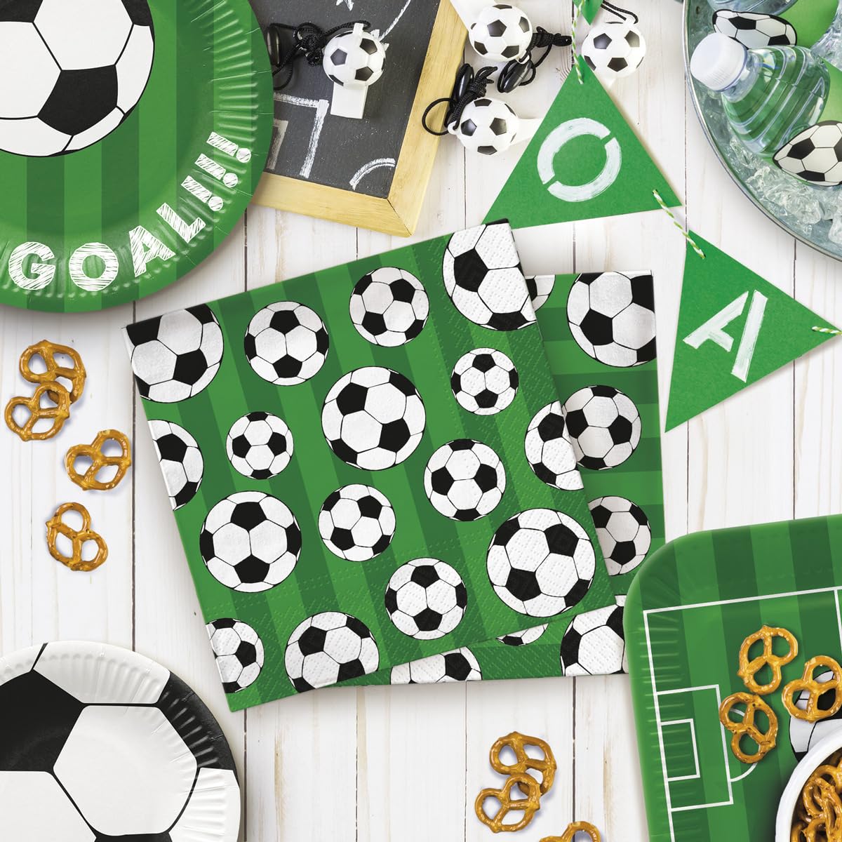 PAW Decor Collection Napkins 3-Ply Soccer Ball Print - 33 x 33 cm | 20 Pieces 5