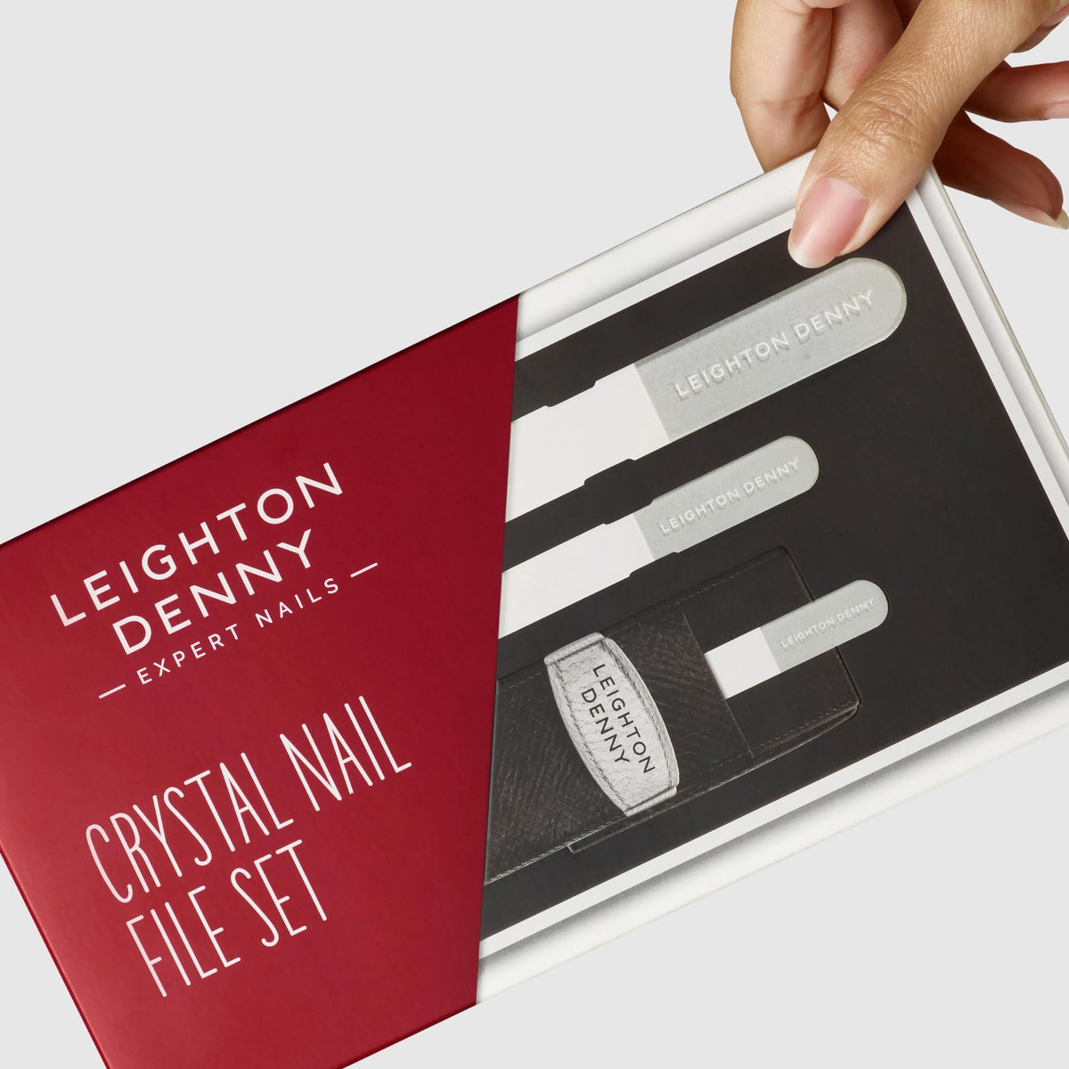 LEIGHTON DENNY Crystal Nail File Set - Award-Winning, 3 Sizes, 25-Year Guarantee 3