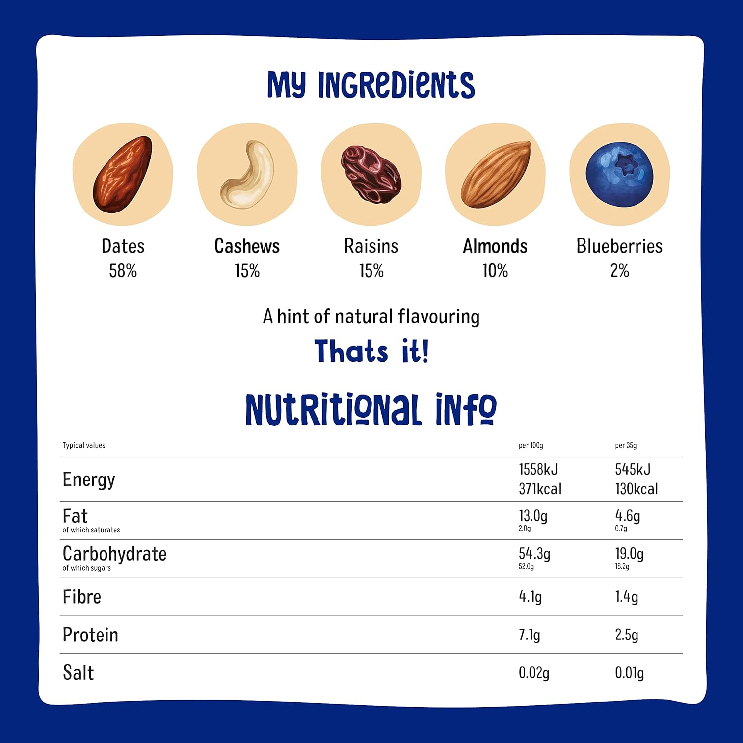 Nakd Blueberry Muffin Rohkost-Nuss-Riegel – Vegan, Glutenfrei, Ohne Zuckerzusatz 3