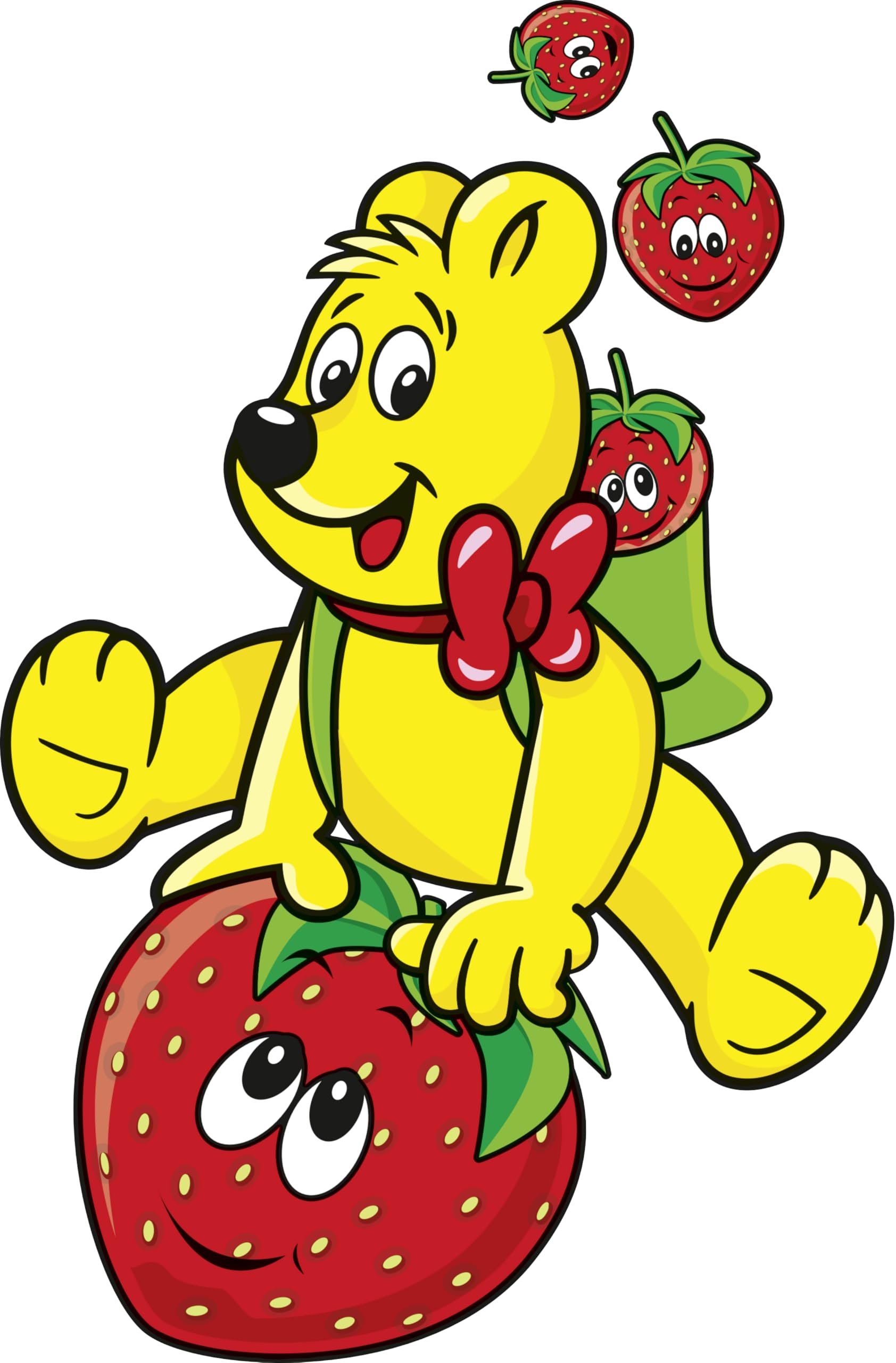 HARIBO Giant Strawbs Gone Mini-Fruchtbonbons - 100 Minibeutel 3