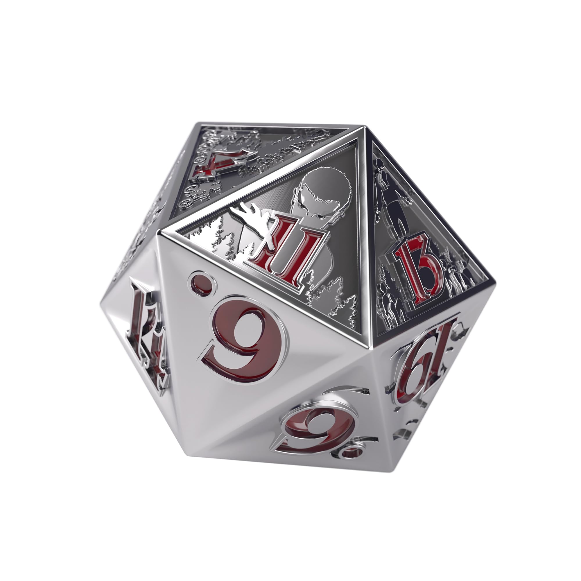Gamegenic Stranger Things Hellfire Club Premium Metal D20 Dice