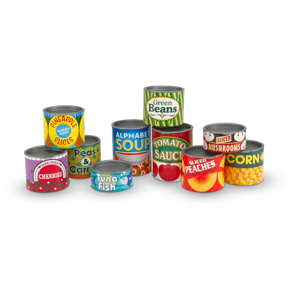 Melissa & Doug Let's Play House Grocery Cans - Pretend Play Food Set | Ages 3+