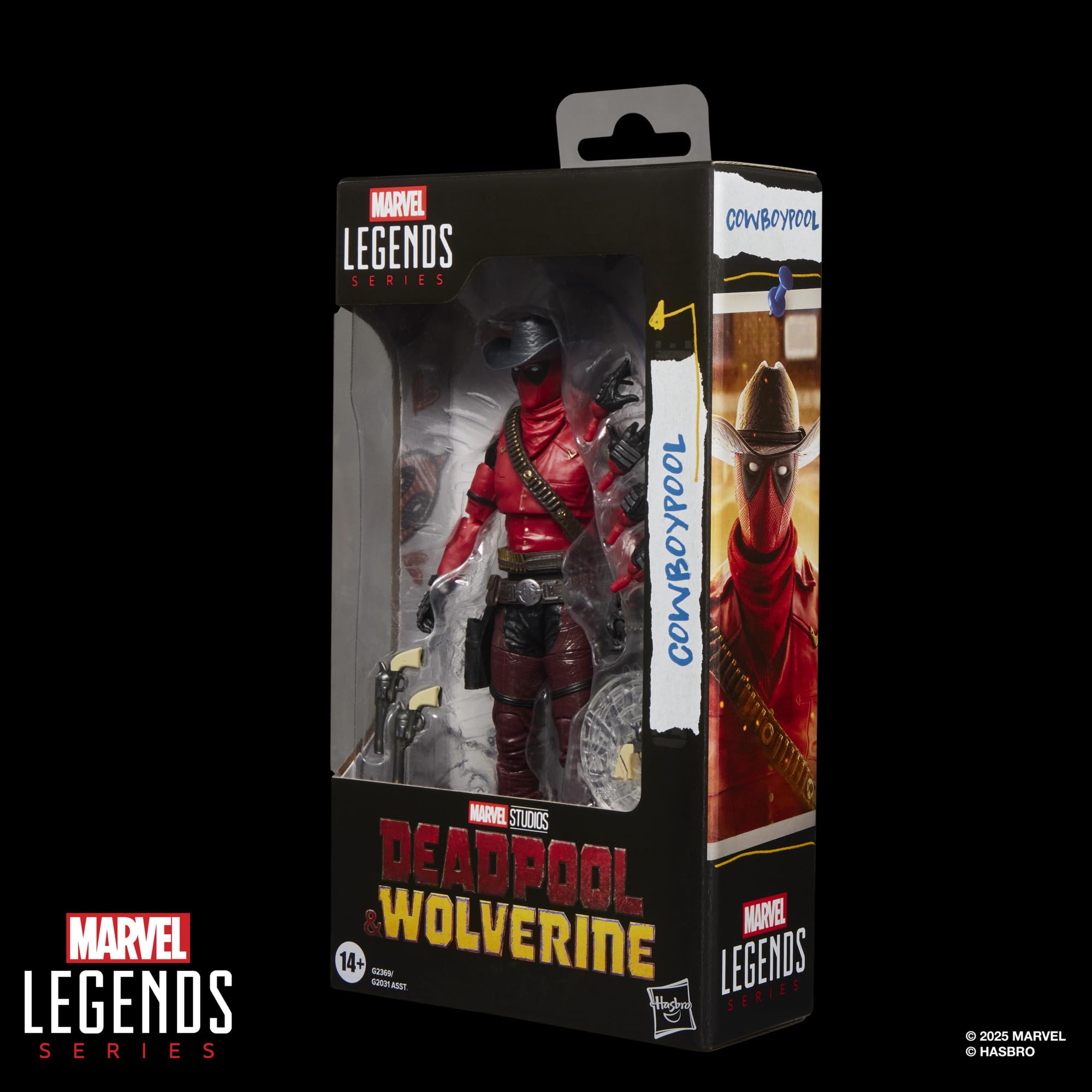 Marvel Legends Series Cowboypool Action Figure - 6 Inch Scale | 20+ Points of Articulation | 7 Accessories 9