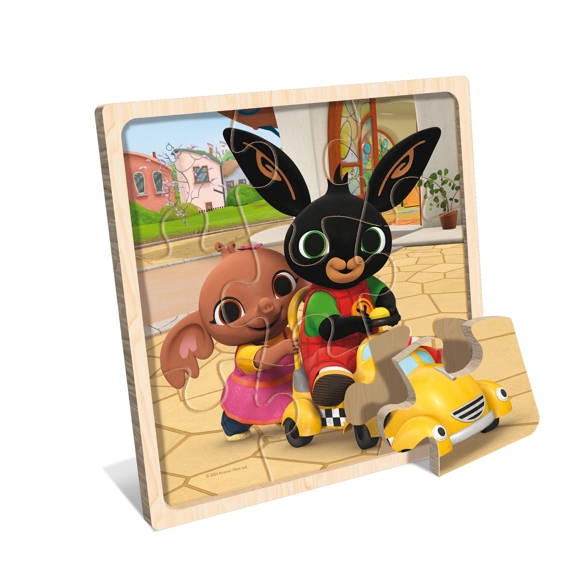 Lisciani Bing Wooden Puzzle - 9-Piece Educational Toy for Toddlers 1 Year+