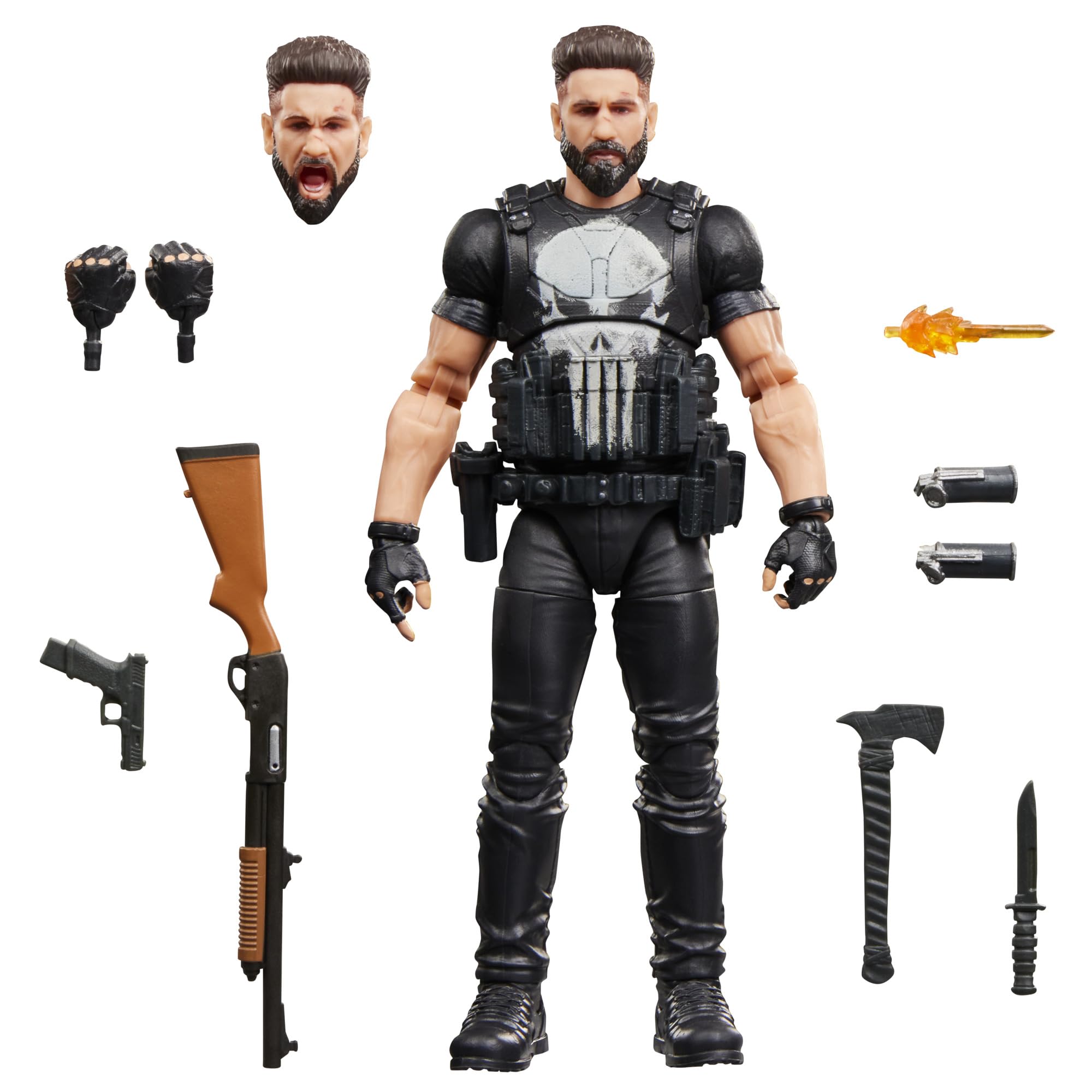 Marvel Legends Series Punisher Action Figure | 15-cm Scale | 10 Accessories