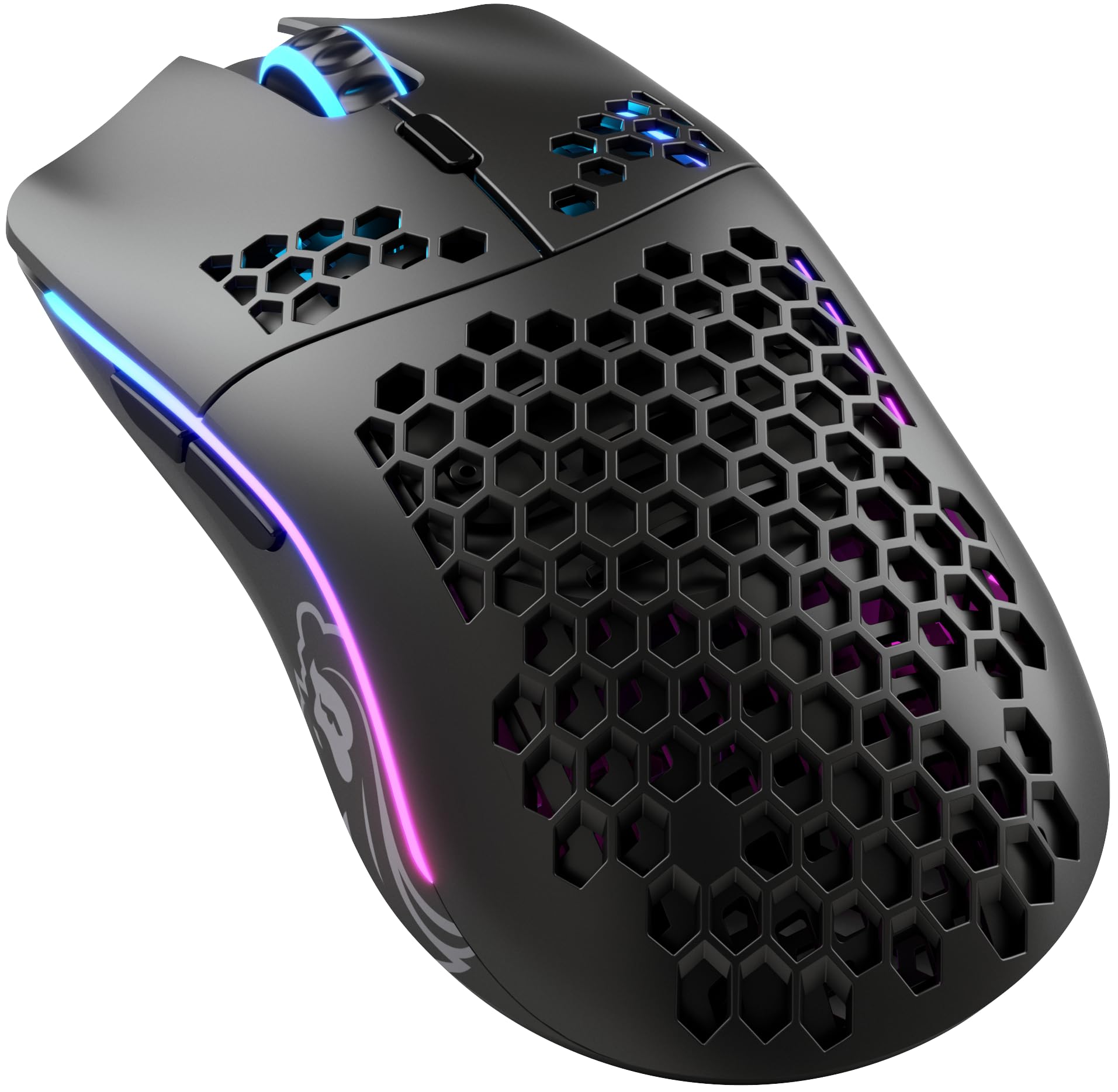 GLORIOUS Model O Wireless Gaming Mouse - 69g Superlight, Honeycomb Design, 19,000 DPI, 71H Battery, RGB, Ambidextrous, 2.4GHz Wireless - Matte Black