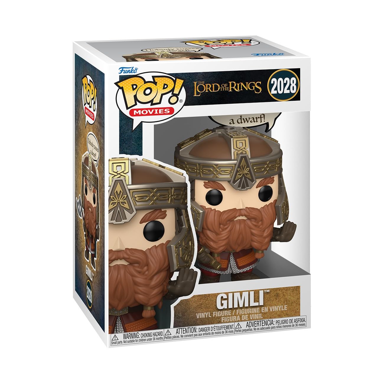 Funko Lord of the Rings Gimli Chibi Figure - 3.75 Inches Vinyl | Multicolor