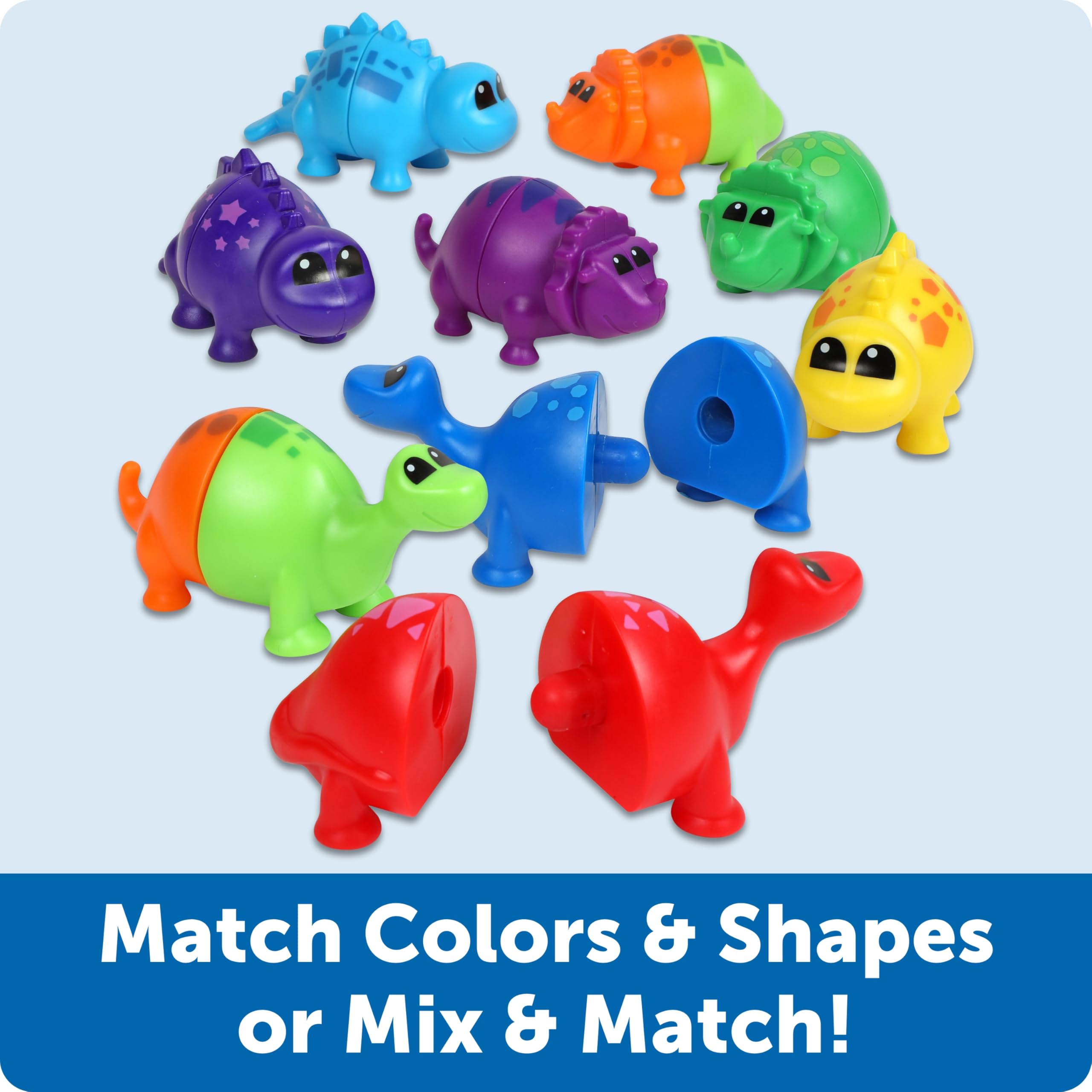 Learning Resources Snap-n-Learn Matching Dinos - Educational Toddler Puzzle for Ages 18 Months+ 12