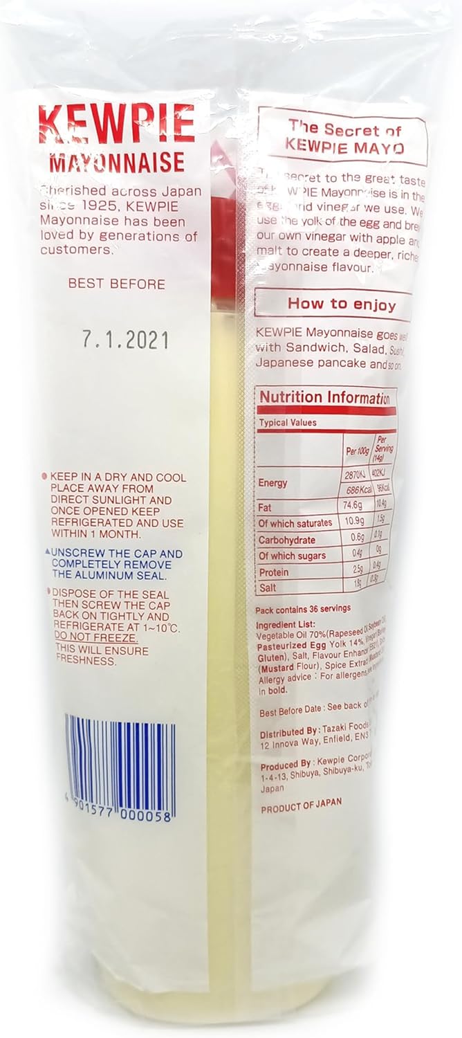 Kewpie QP Mayonnaise 450g - Japanese Mayonnaise with Rich Umami Flavor