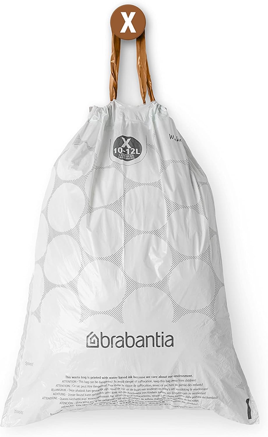Brabantia - PerfectFit Müllbeutel Größe X (10-12 Liter) Dicke Müllbeutel aus Kunststoff 4