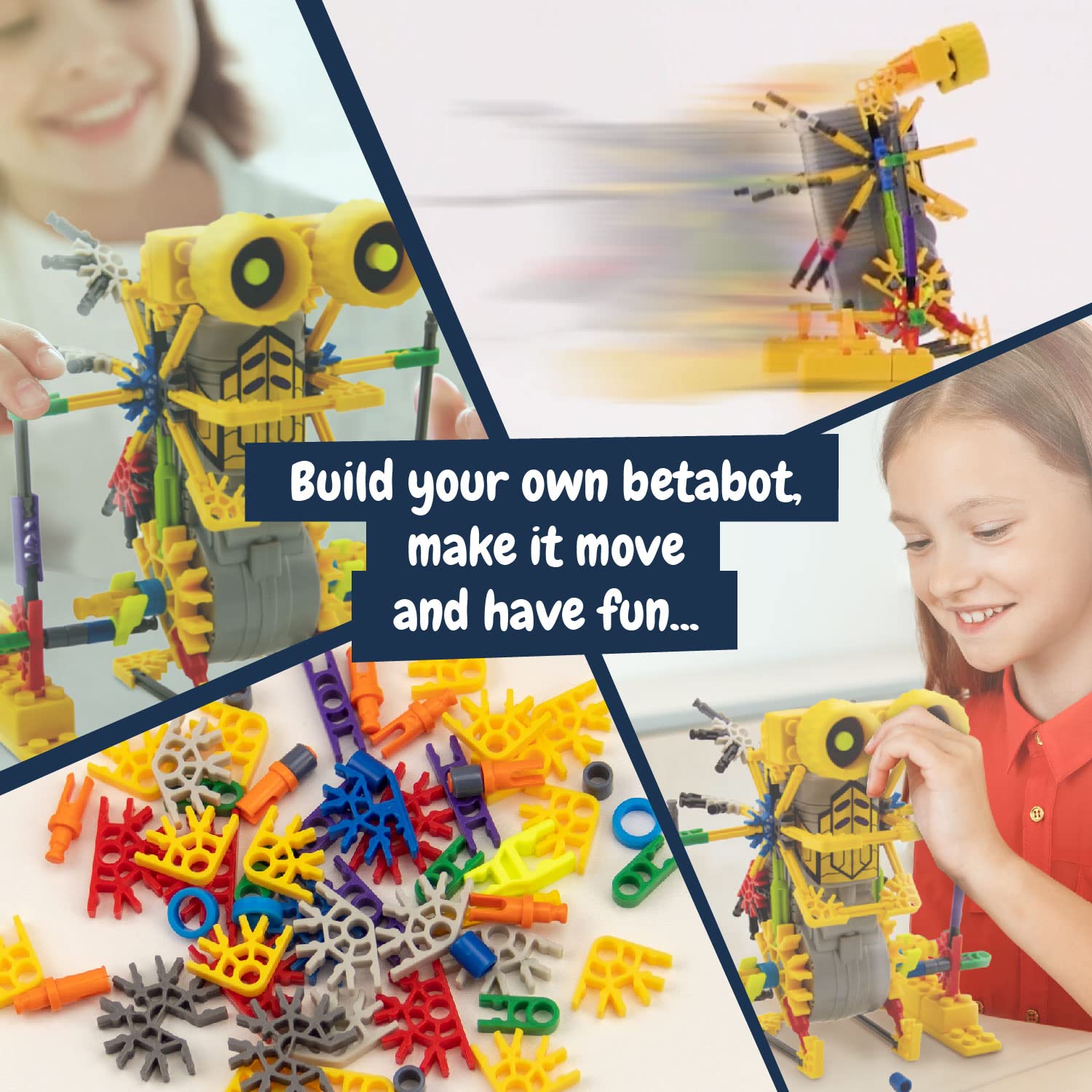 Science4you Betabot Robot Building Kit - 126-Piece STEM Construction Set for Kids 8-14 15