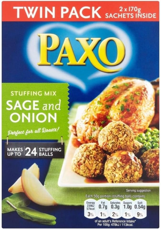 PAXO - Sage & Onion Stuffing Mix (340g)