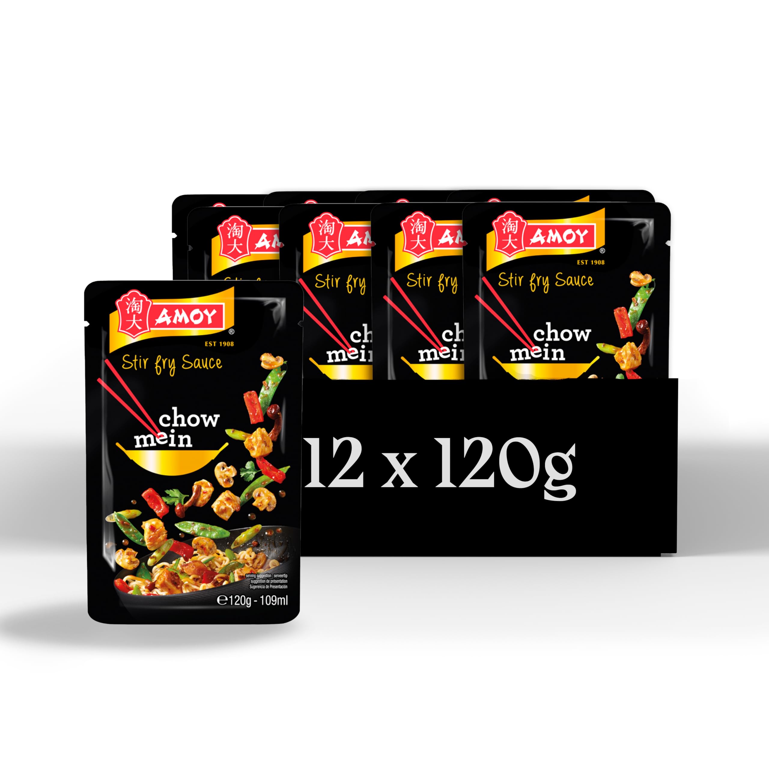 Amoy Chow Mein Stir Fry Sauce, 120g (Pack of 12)