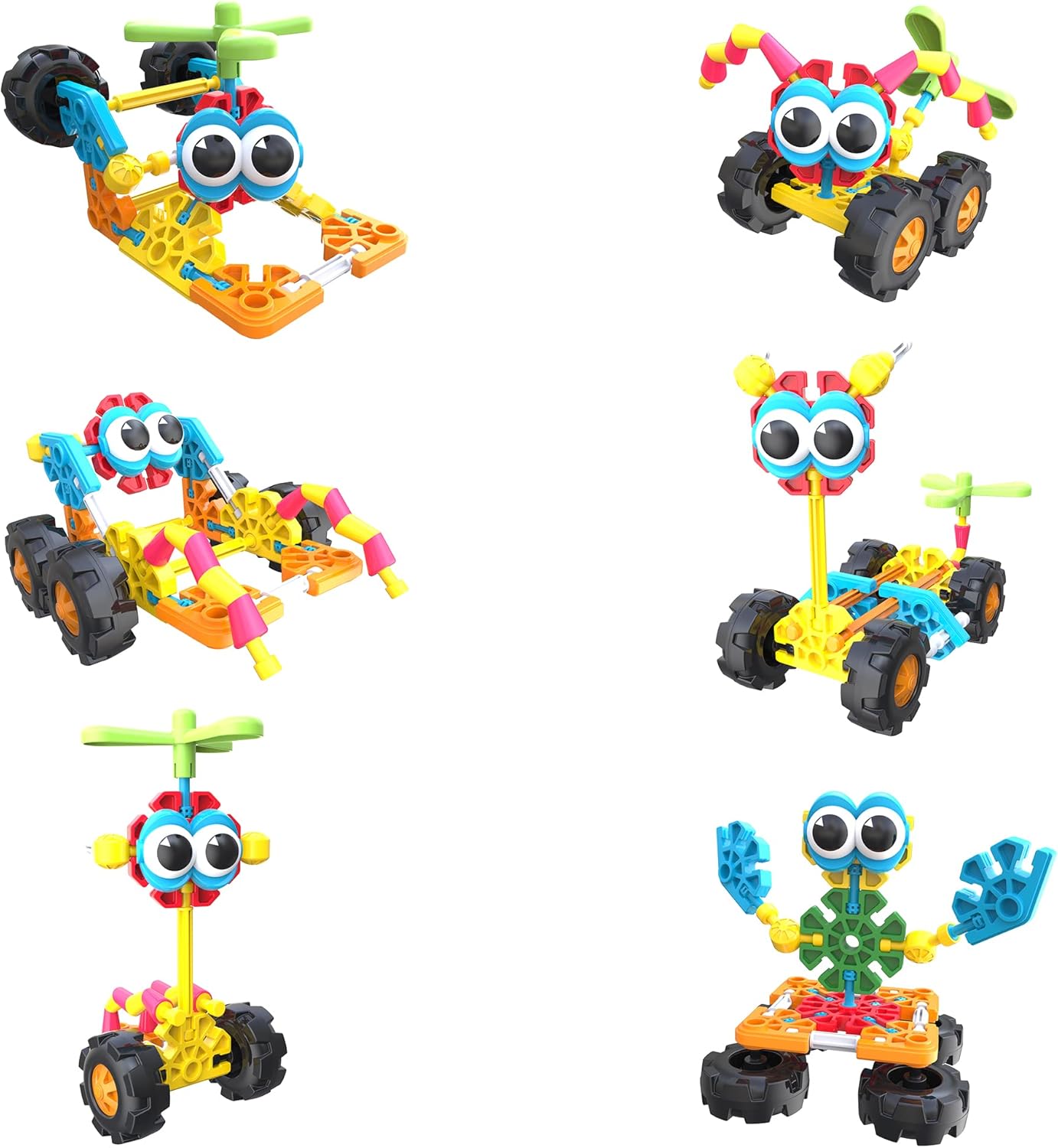 Kid K'NEX Zoomin' Buddies 20 Model Building Set - 48pc Educational Toy for Ages 3+ 3