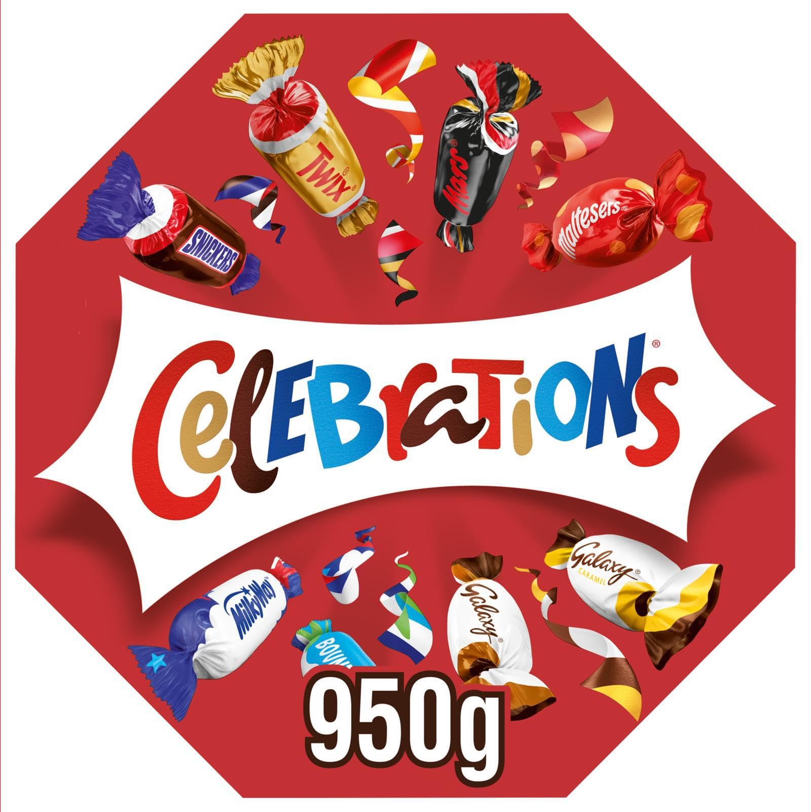 Celebrations Bulk Chocolate Box, 950g - Assorted Mini Chocolate Bars & Biscuits Gift Box