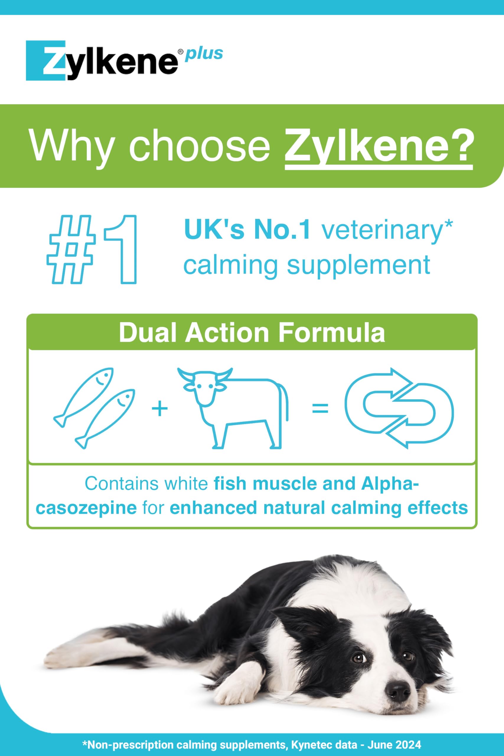 Zylkene Calming Supplement for Medium Dogs (10kg-30kg) 225mg | 30 Capsules