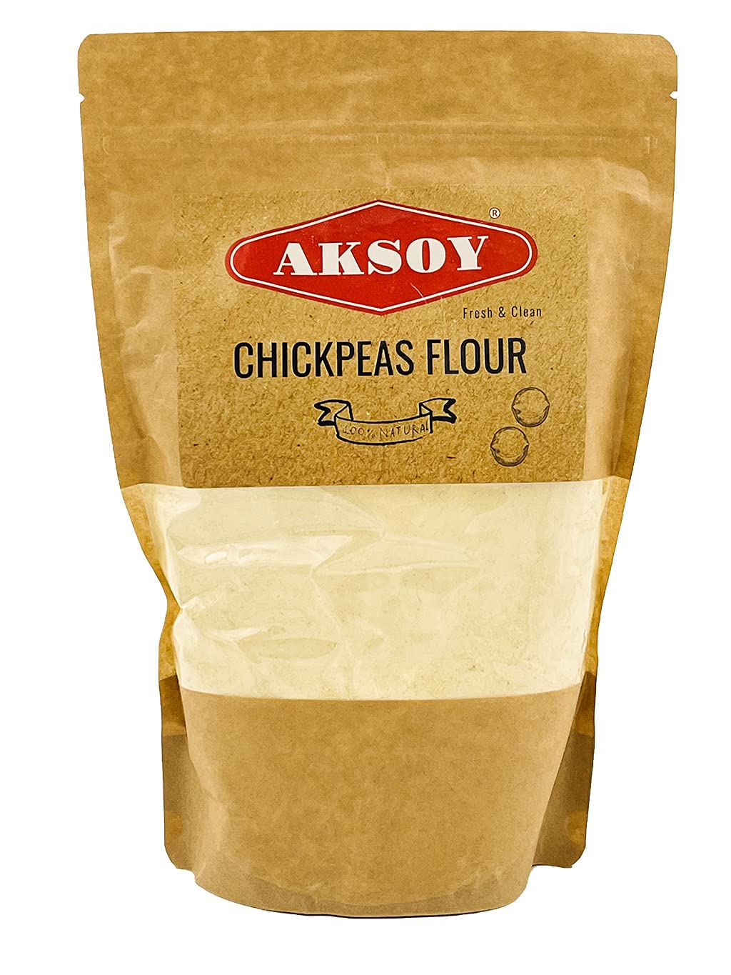 AKSOY Chickpeas Flour - Natural & Nutritious Garbanzo Bean Flour | 1.15 kg