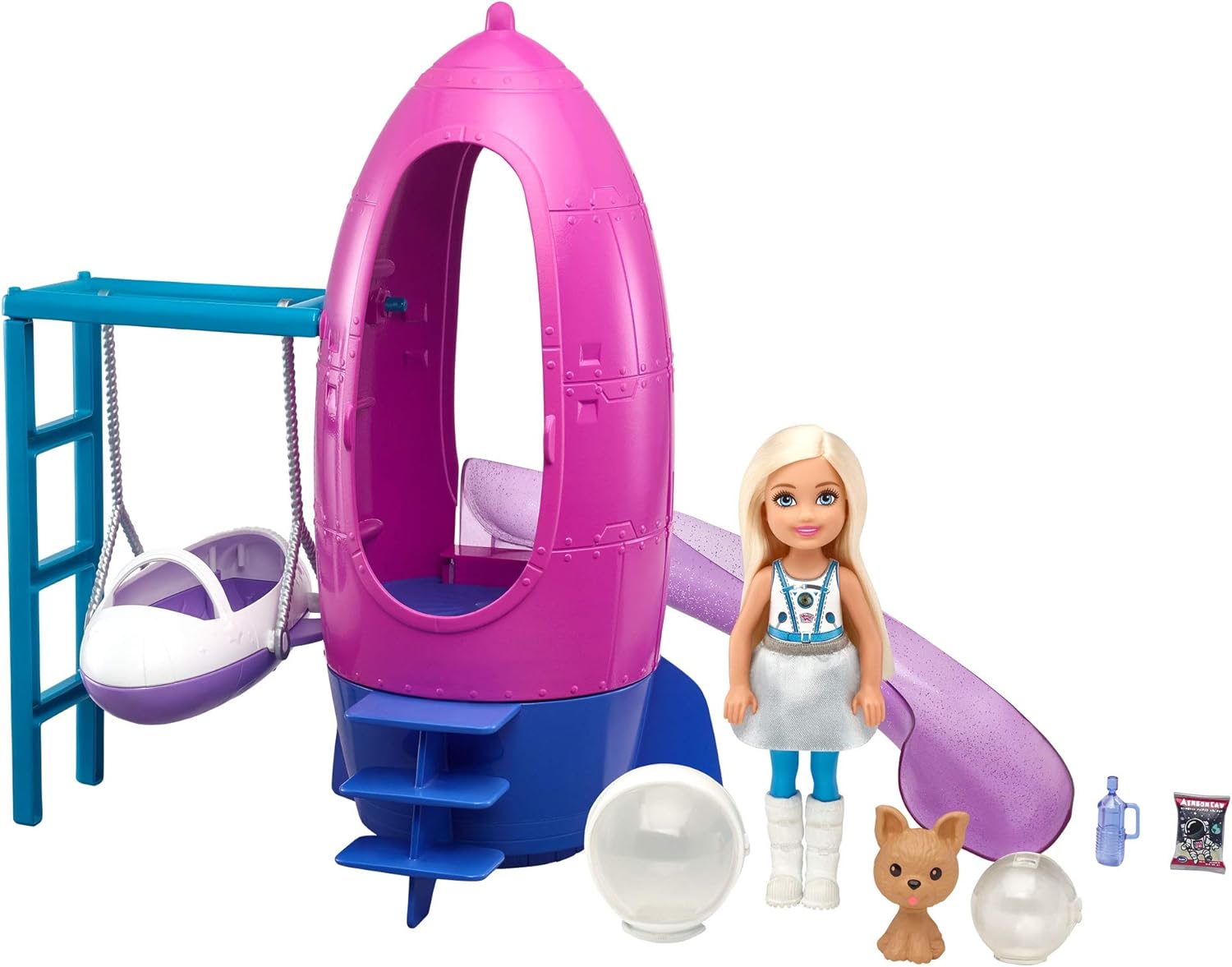 Barbie Space Discovery Chelsea Doll & Rocket Ship Playset with Puppy - Ages 3 to 7