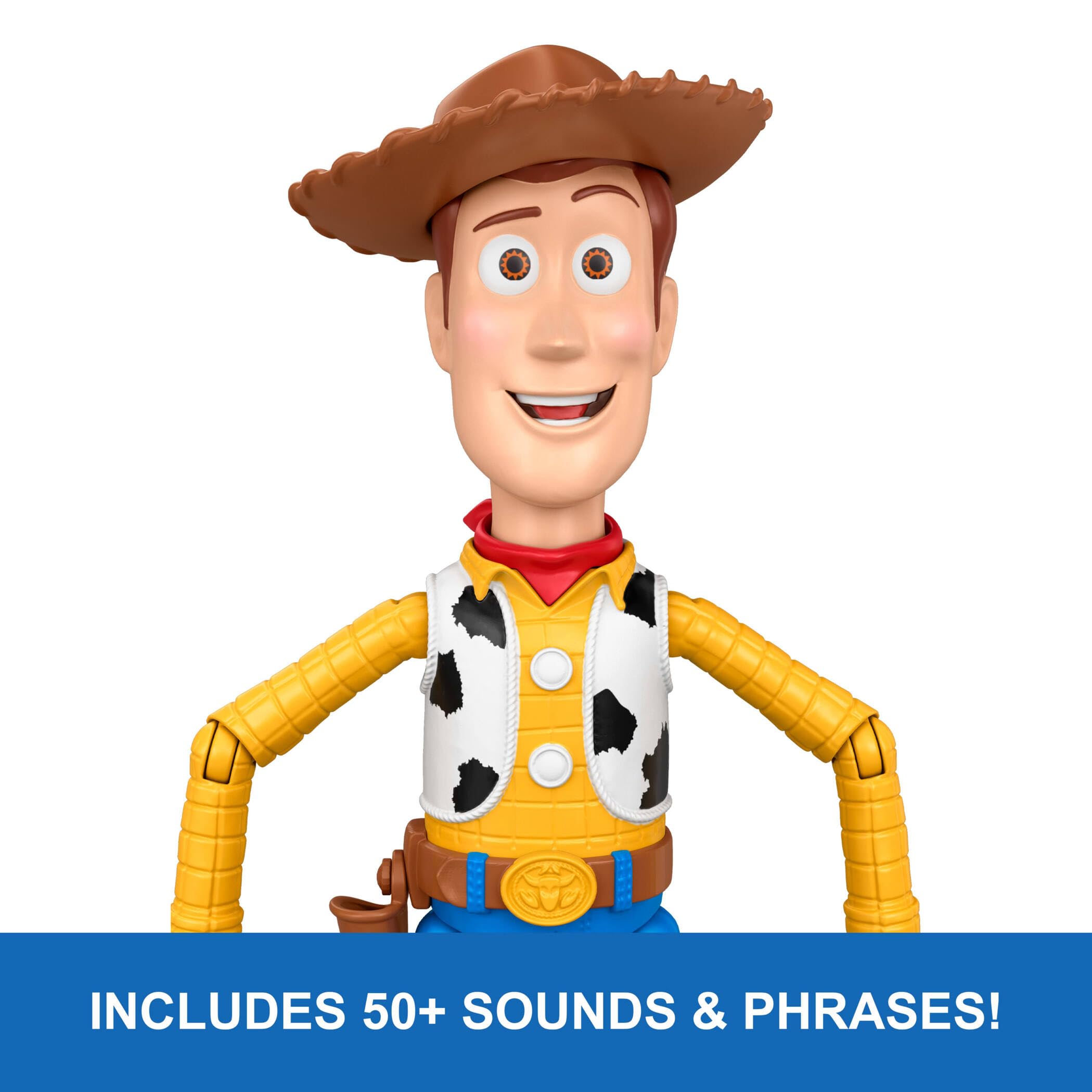 Mattel Disney and Pixar Toy Story 5 Running Woody 12.25 Inch Action Figure with 50+ Sounds 5