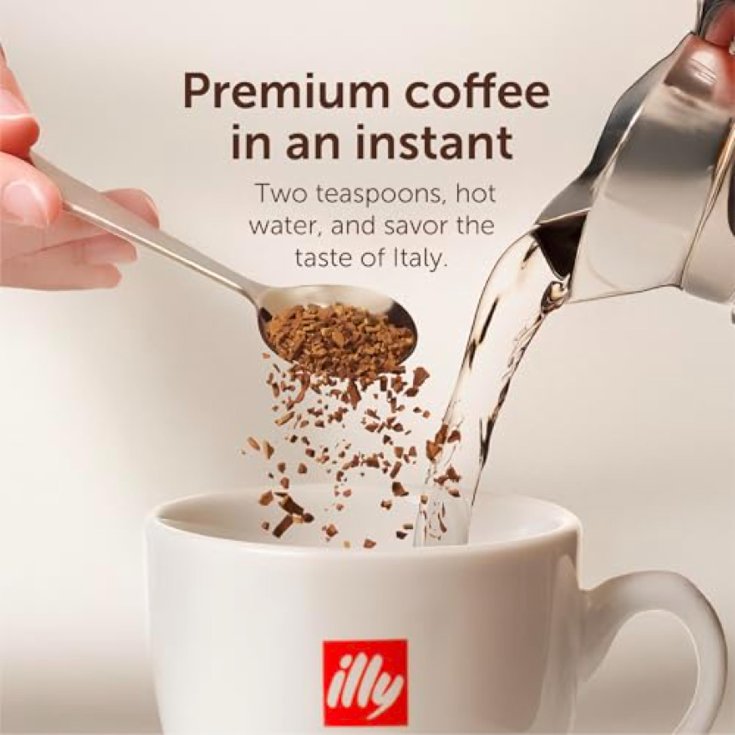 illy - Instant Coffee - Intenso Dark Roast - 100g - 100\u0025 Arabica Beans 3