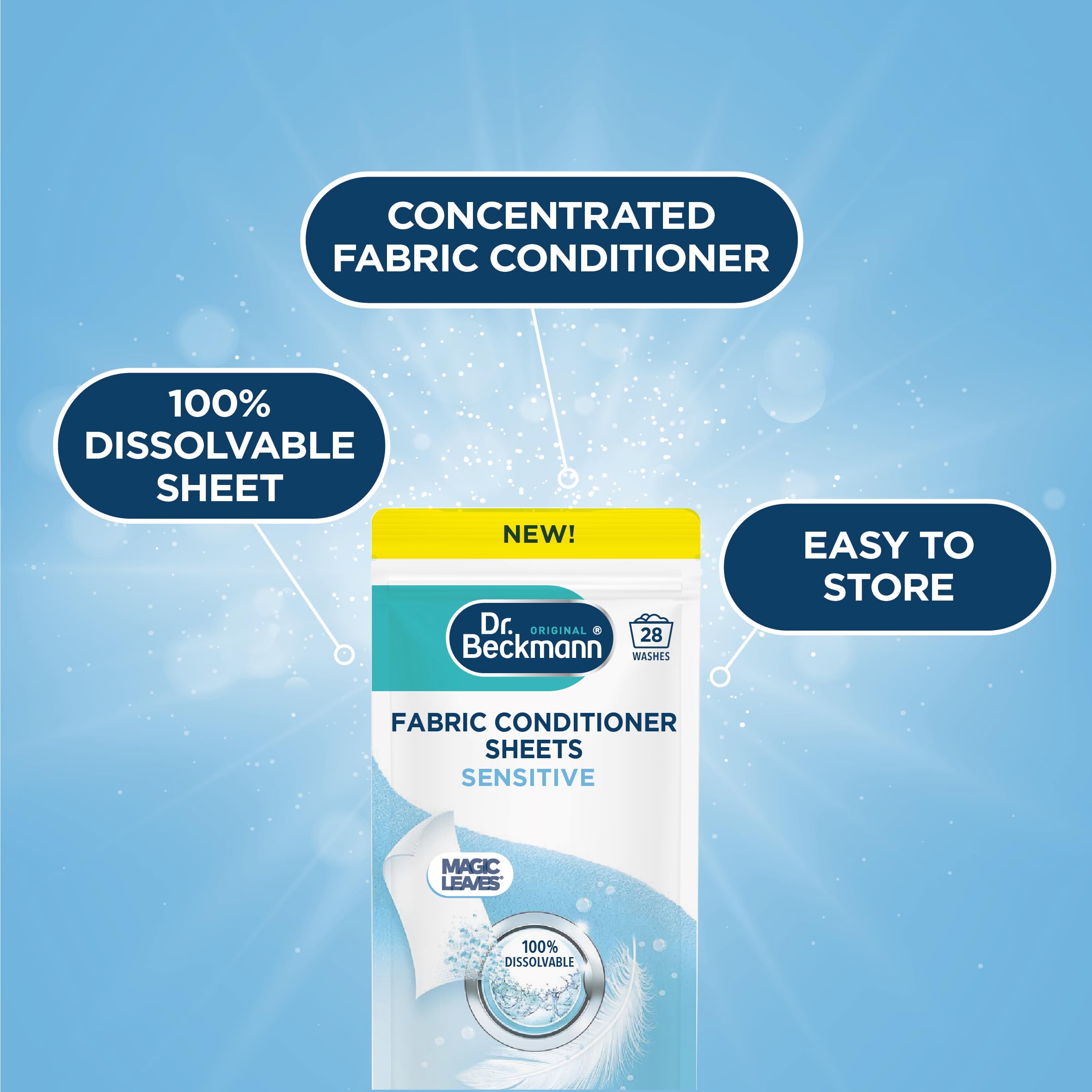 Dr. Beckmann Fabric Conditioner Sheets Sensitive (70g)