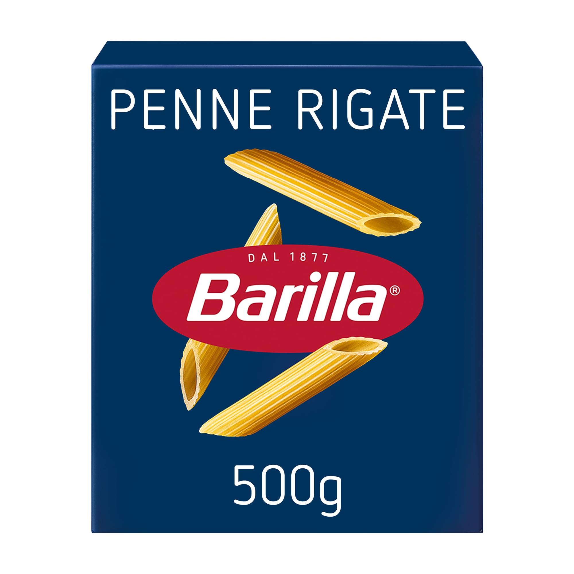 Barilla Penne Rigate – Authentic Italian Pasta Made with Durum Wheat – 500g