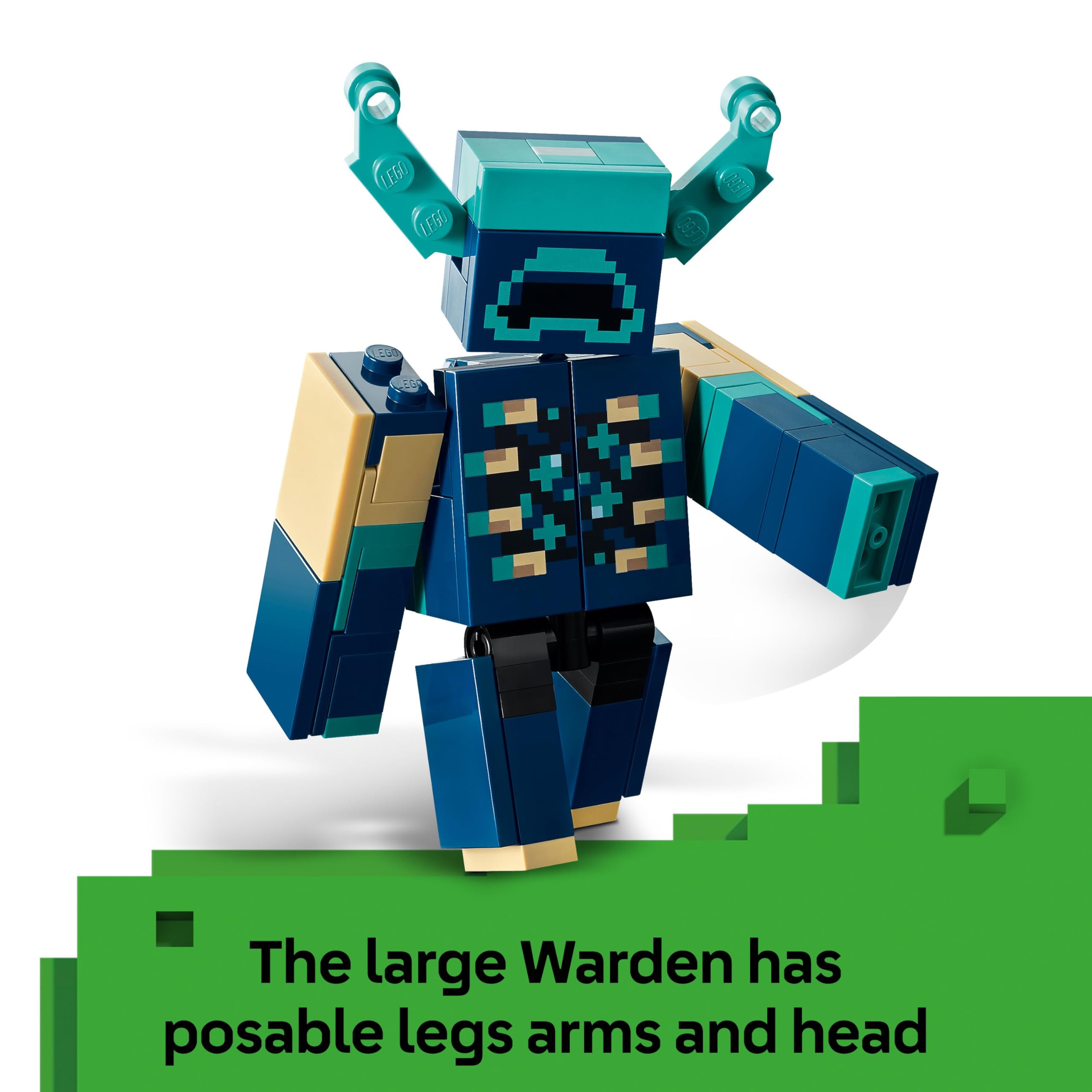 LEGO Minecraft The Warden Encounter 21274 – Baubare Warden-Figur mit Minifigur und üppigem Höhlenset 4