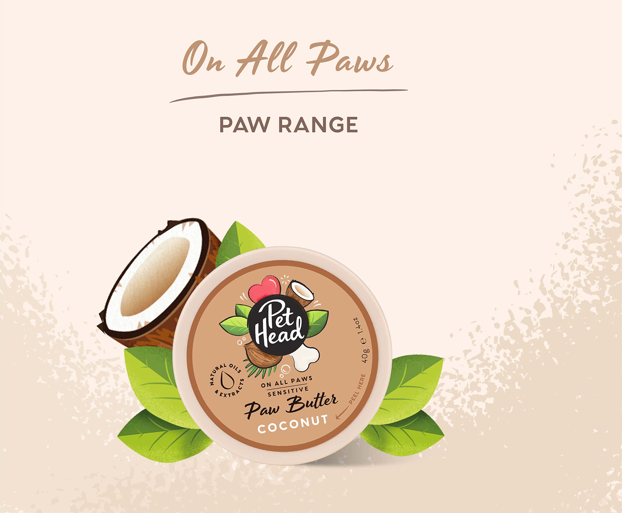 Pet Head Coconut Paw Butter - Moisturizing Cream for Paws & Noses | 40g 3