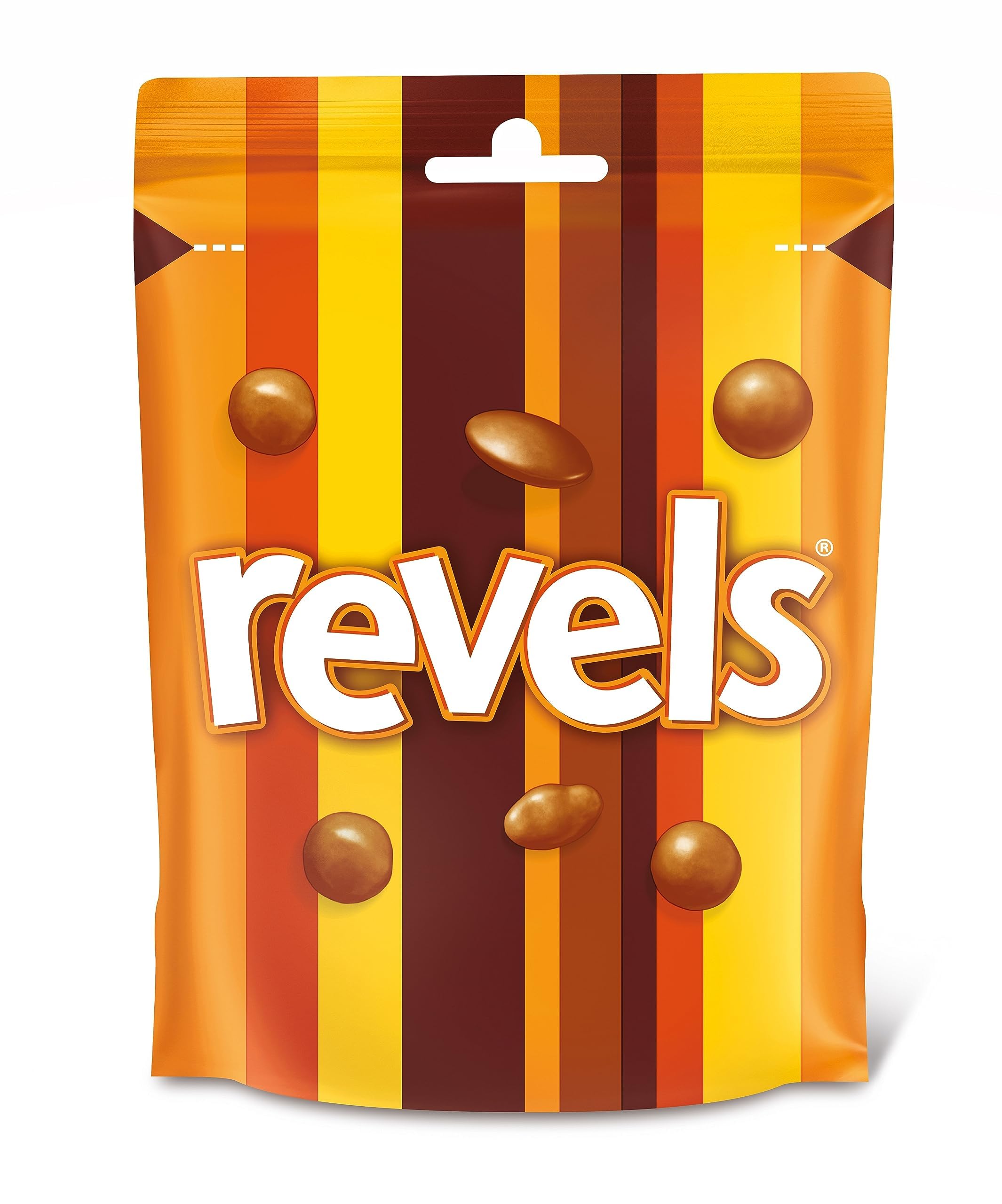 Revels Chocolate Variety Pouch Bag - Assorted Milk Chocolates with Toffee & Raisins | 101g