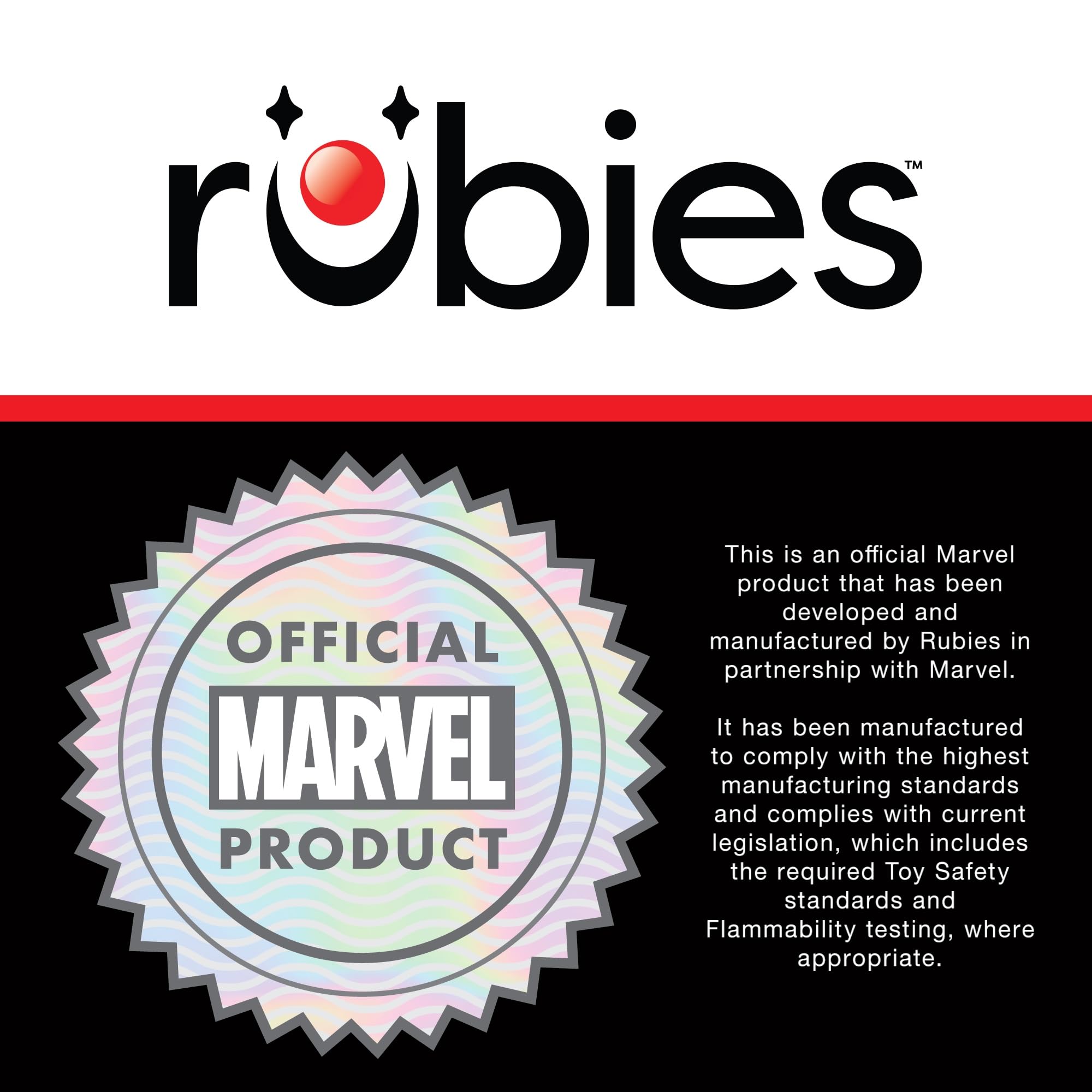 Rubies Captain America Kids Fancy Dress Costume - Boys Size 5-6 Years | Polyester 5