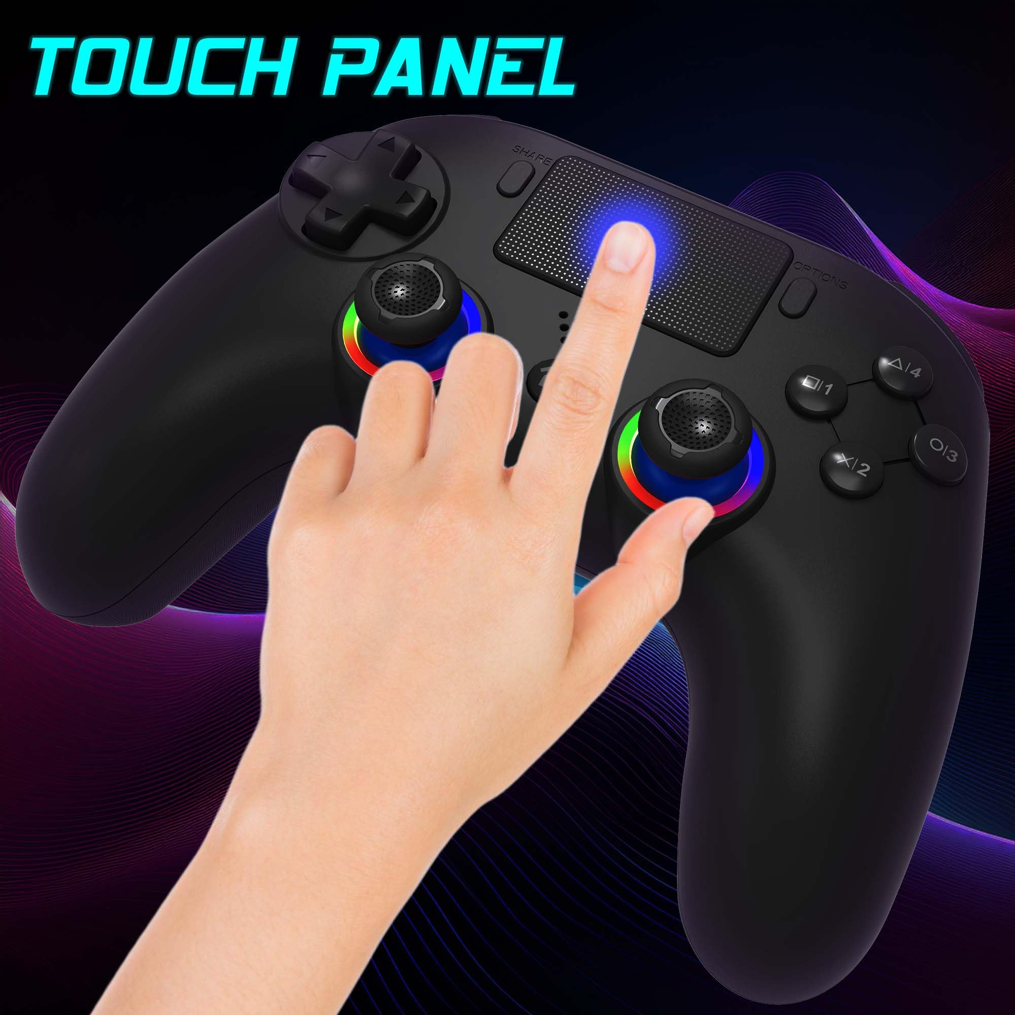 Subsonic SA5716-1 – Wireless Controller for PS5 & PC with Programmable Paddles, RGB LEDs, and Turbo Function 18