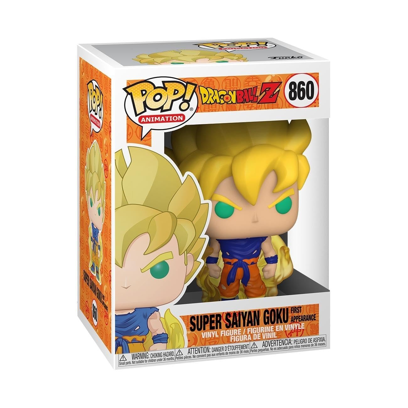 Funko POP! Animation: Super Saiyan Goku (First Appearance) - Dragon Ball Z Collectible Vinyl Figure | 3.75 Inches