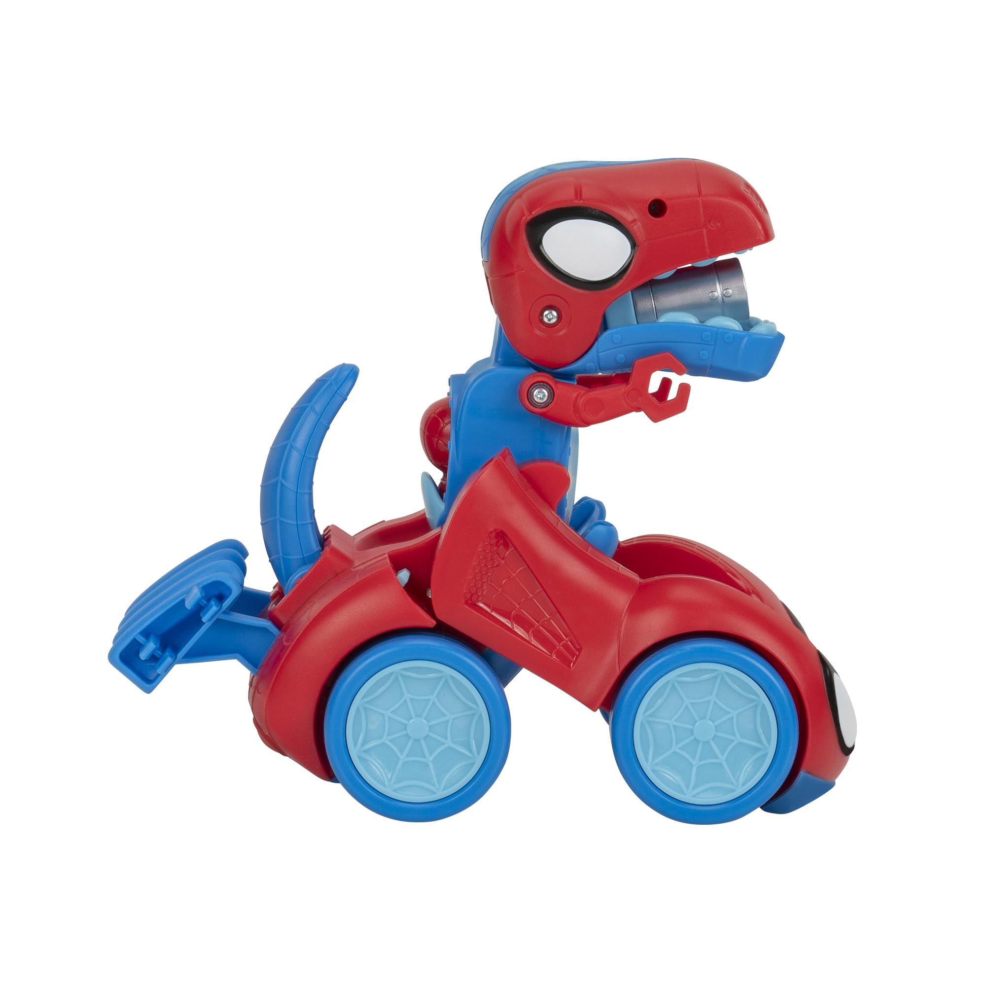 Spidey-Rex Racer - 8-Inch Transforming Vehicle with Sound Effects & Web Darts 9
