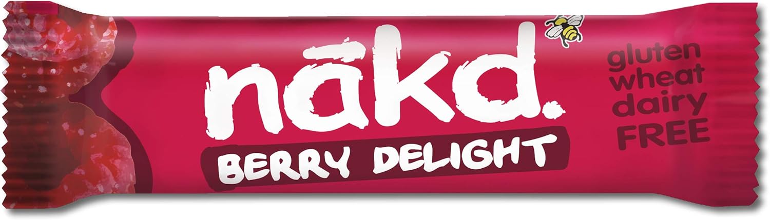 Nakd Berry Delight 35 g Frucht- und Nuss-Snackriegel – Karton mit 48 rohen, veganen, glutenfreien Riegeln 3
