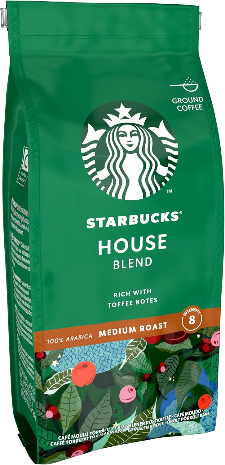 STARBUCKS House Blend Medium Roast Ground Coffee 200g (Pack of 6) 4