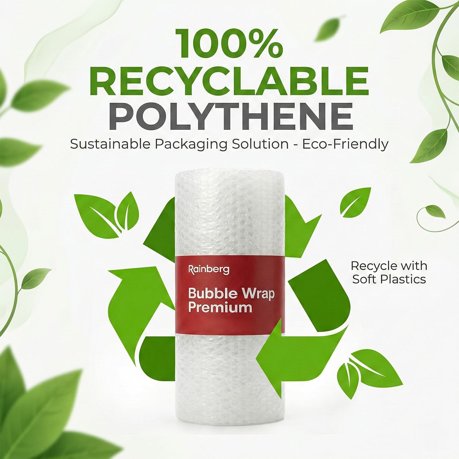 Rainberg Bubble Wrap Roll - 300mm x 5m | Tear-Resistant | Recyclable | Shock Absorbing 8