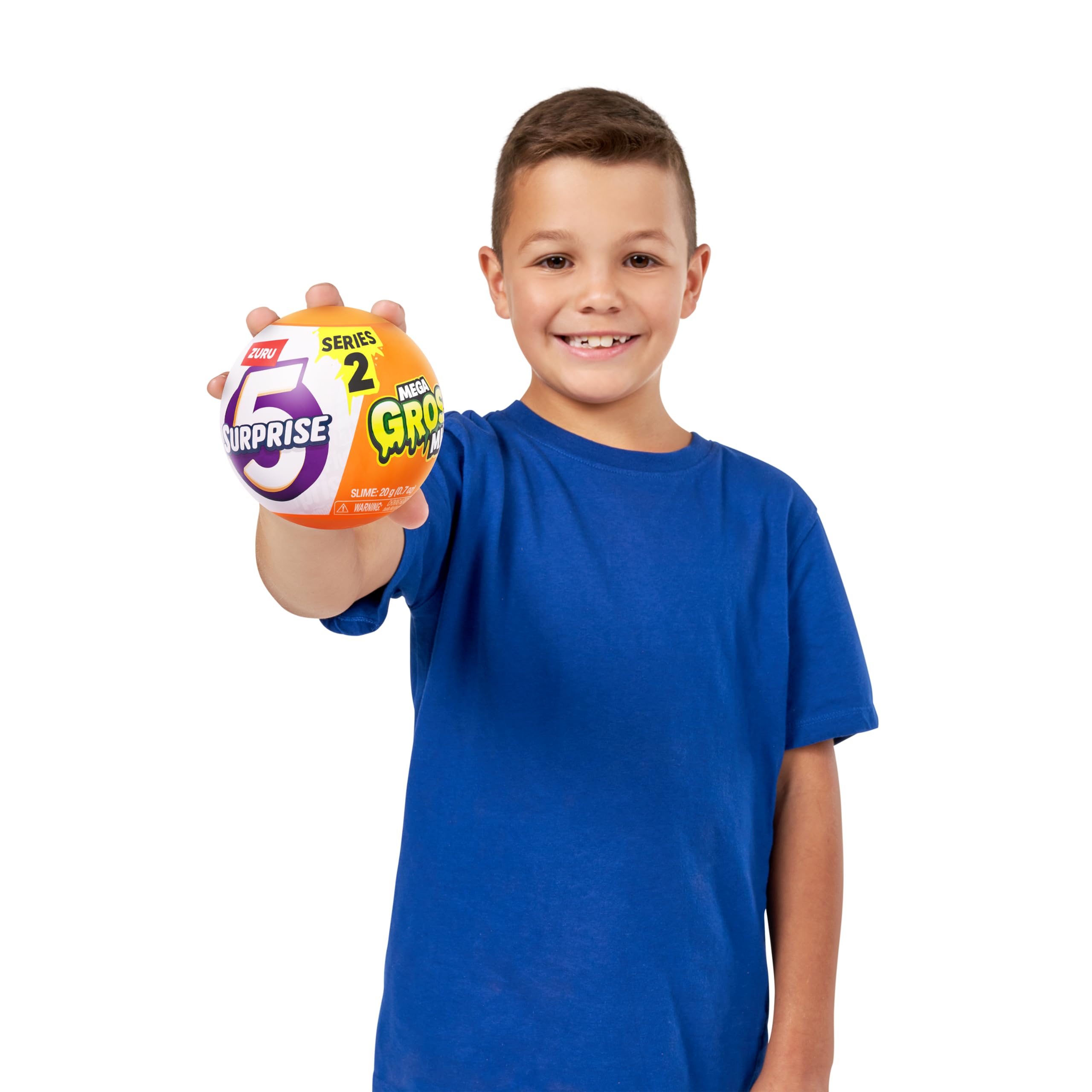 5 Surprise Mega Gross Minis Series 2 - Mystery Collectible Capsule with Slime, Stickers & Rare Figures