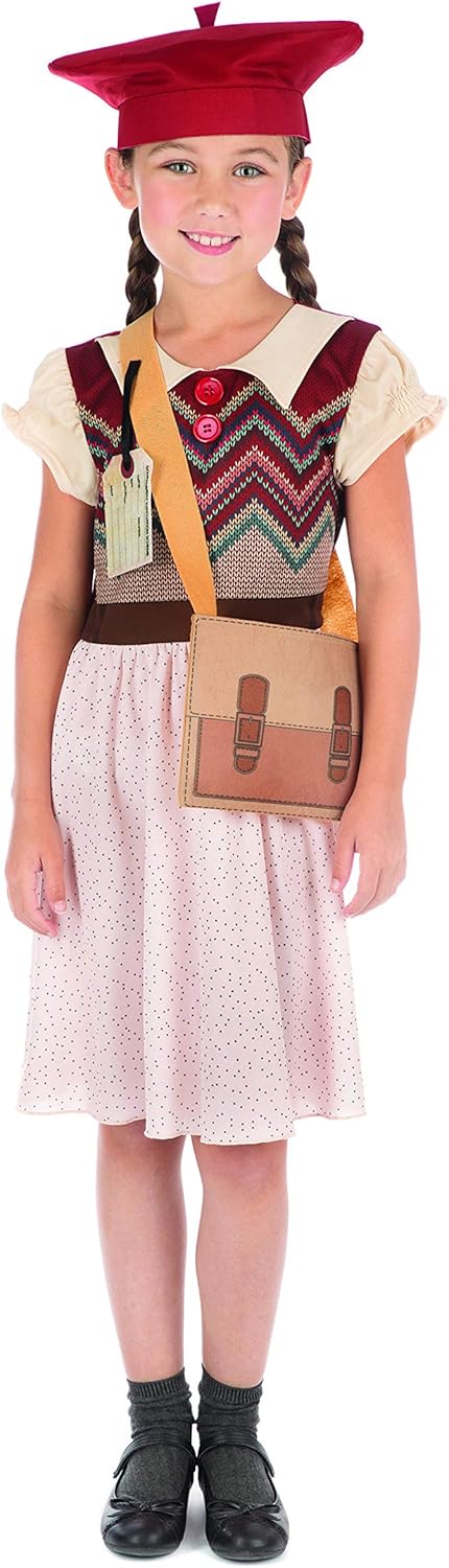 Bristol Novelty Evacuee Schoolgirl Costume - Age 10-12 Years
