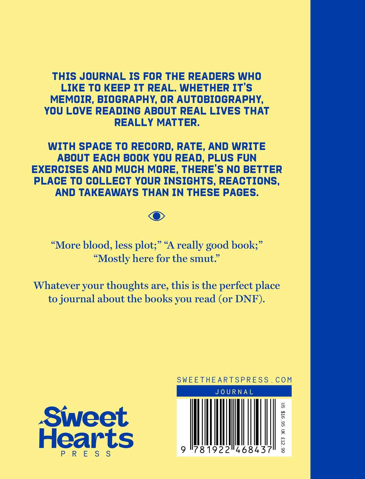 Sweet Hearts Press Reading Journal - Paperback, 224 Pages | Release Date 2026-09-10